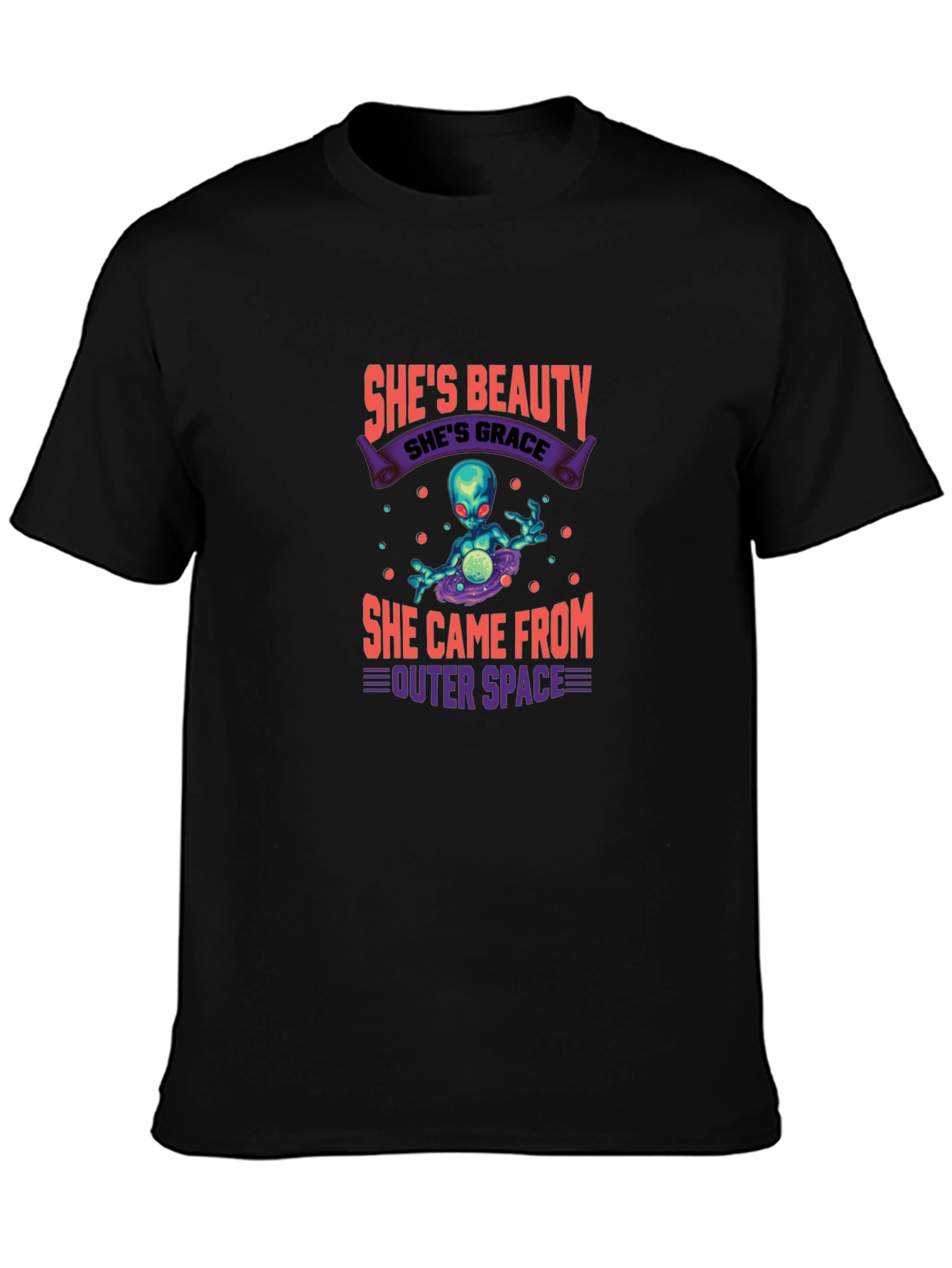 Shes Beauty Shes Grace Alien Graphic Tee