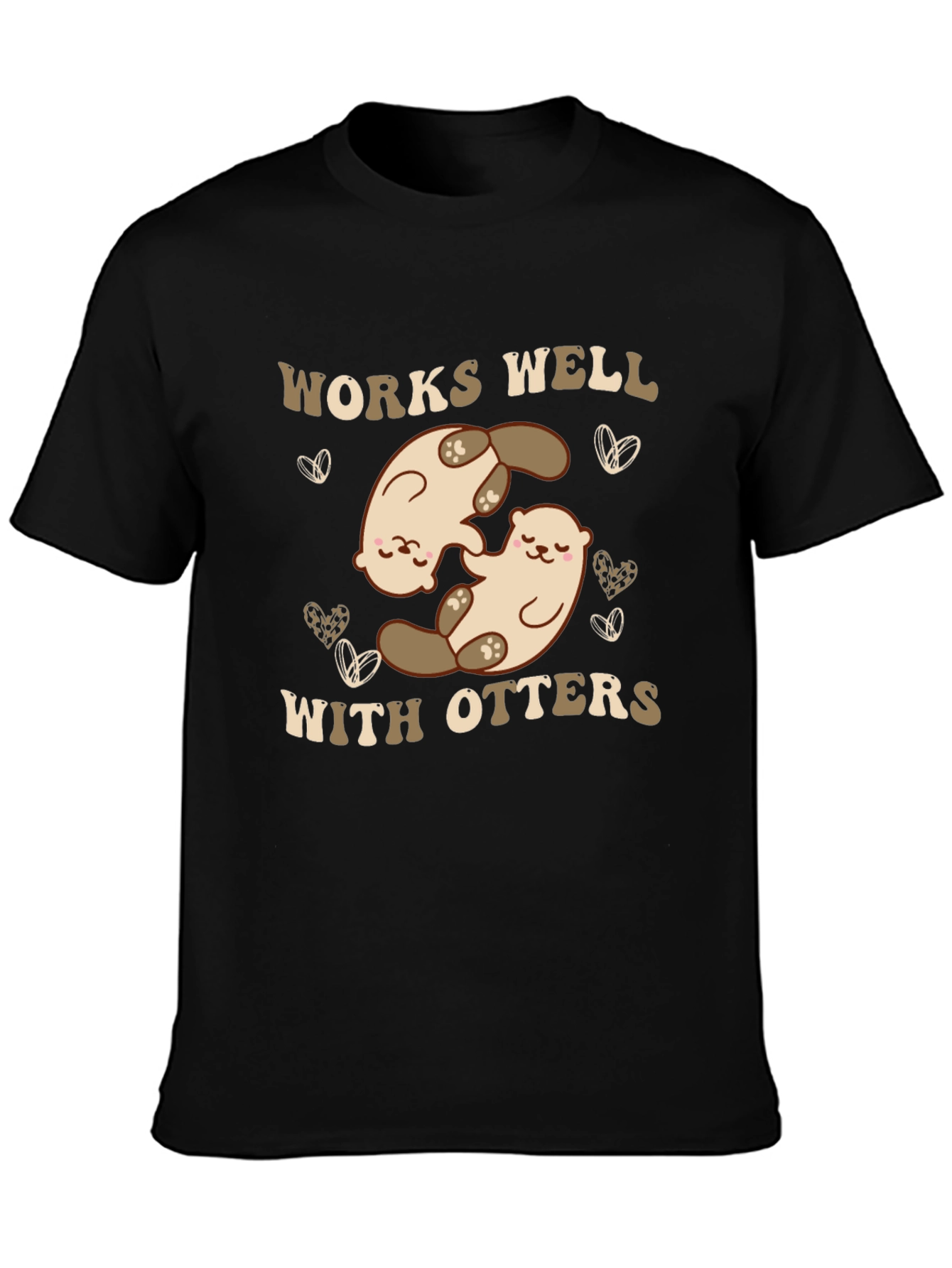 Works Well With Otters Graphic T-Shirt