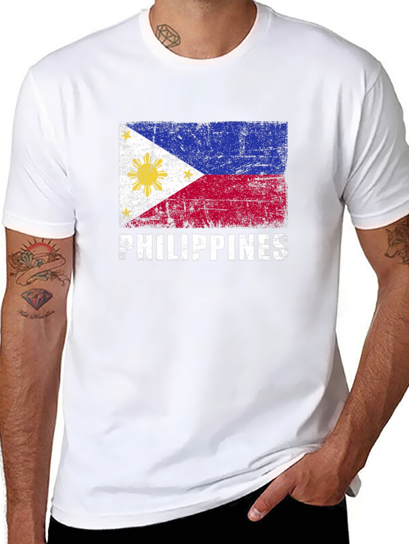 Philippines Flag Graphic T-Shirt