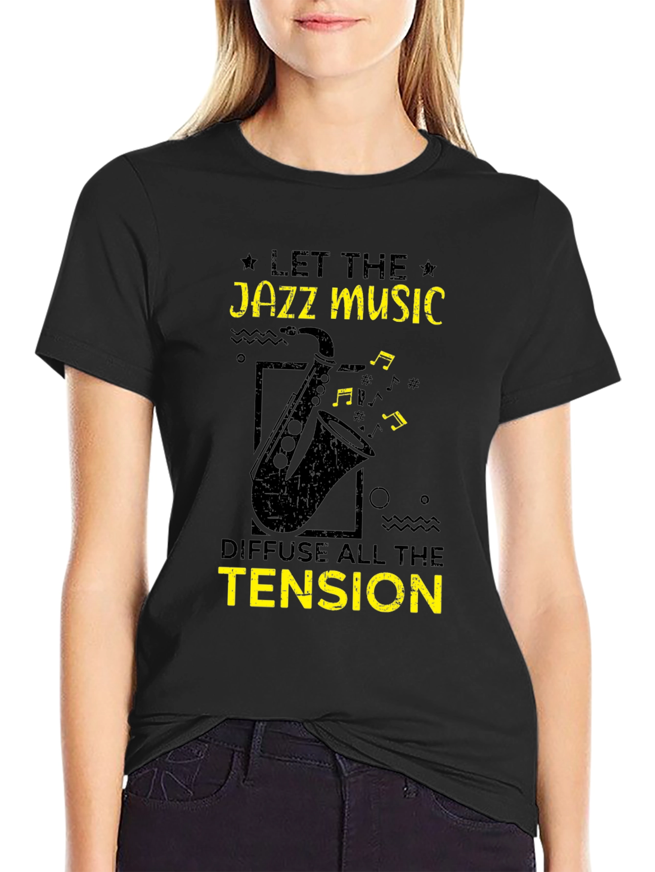 Jazz Music Lover T-Shirt - Let the Tension Diffuse