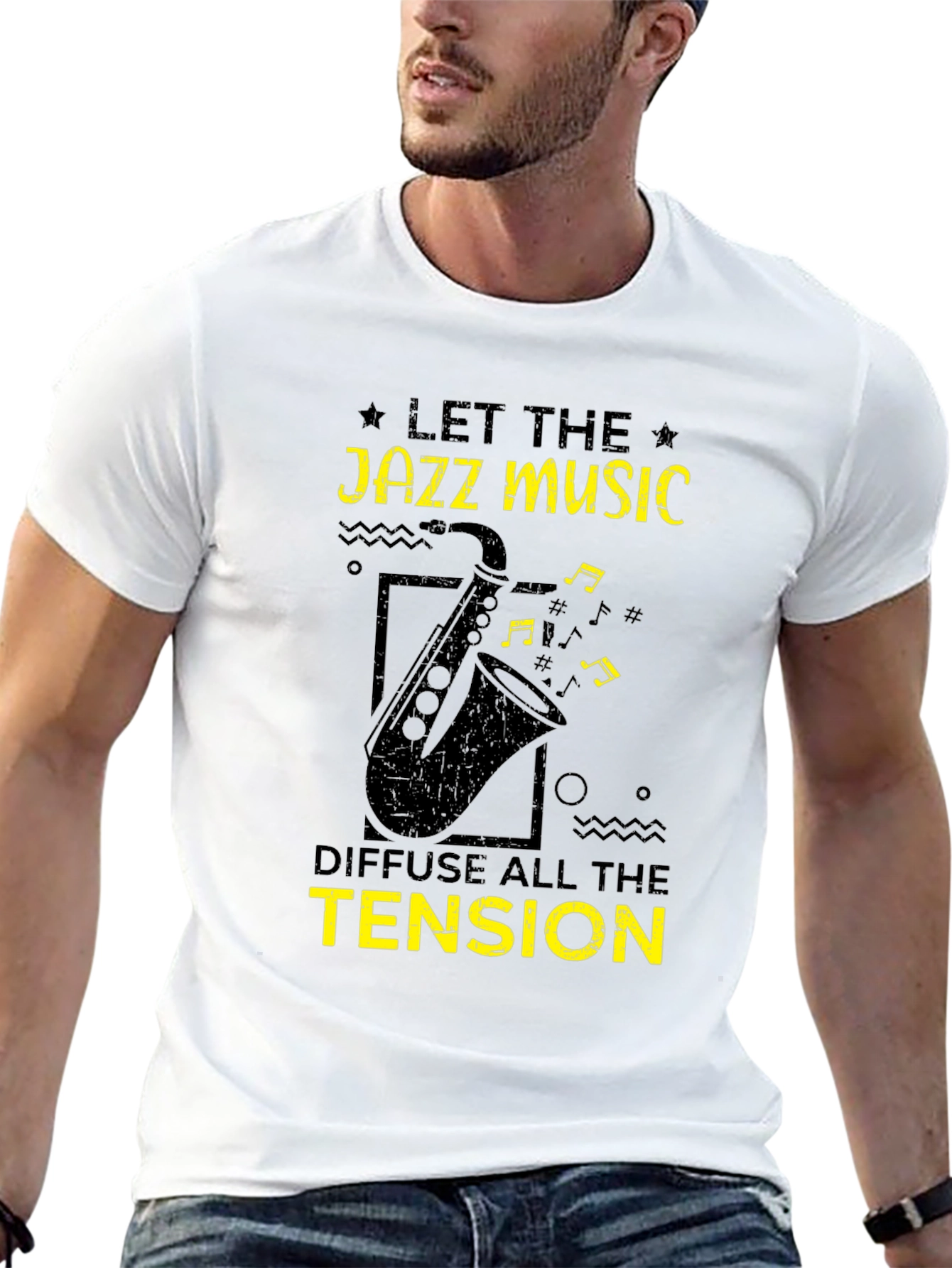 Jazz Music Lover T-Shirt - Let the Tension Diffuse