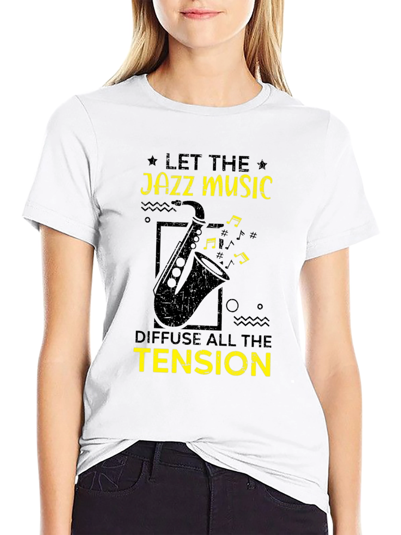 Jazz Music Lover T-Shirt - Let the Tension Diffuse
