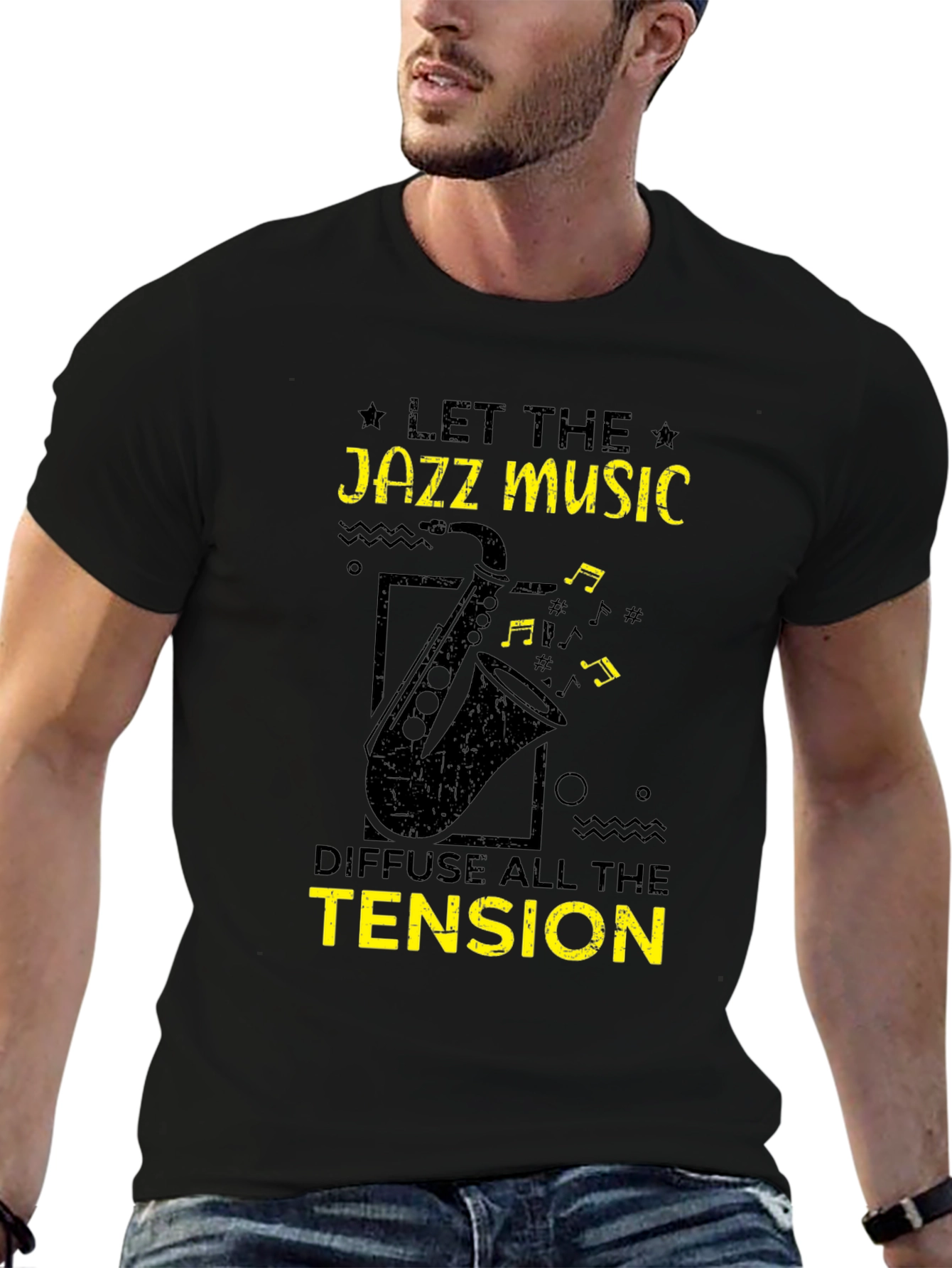 Jazz Music Lover T-Shirt - Let the Tension Diffuse