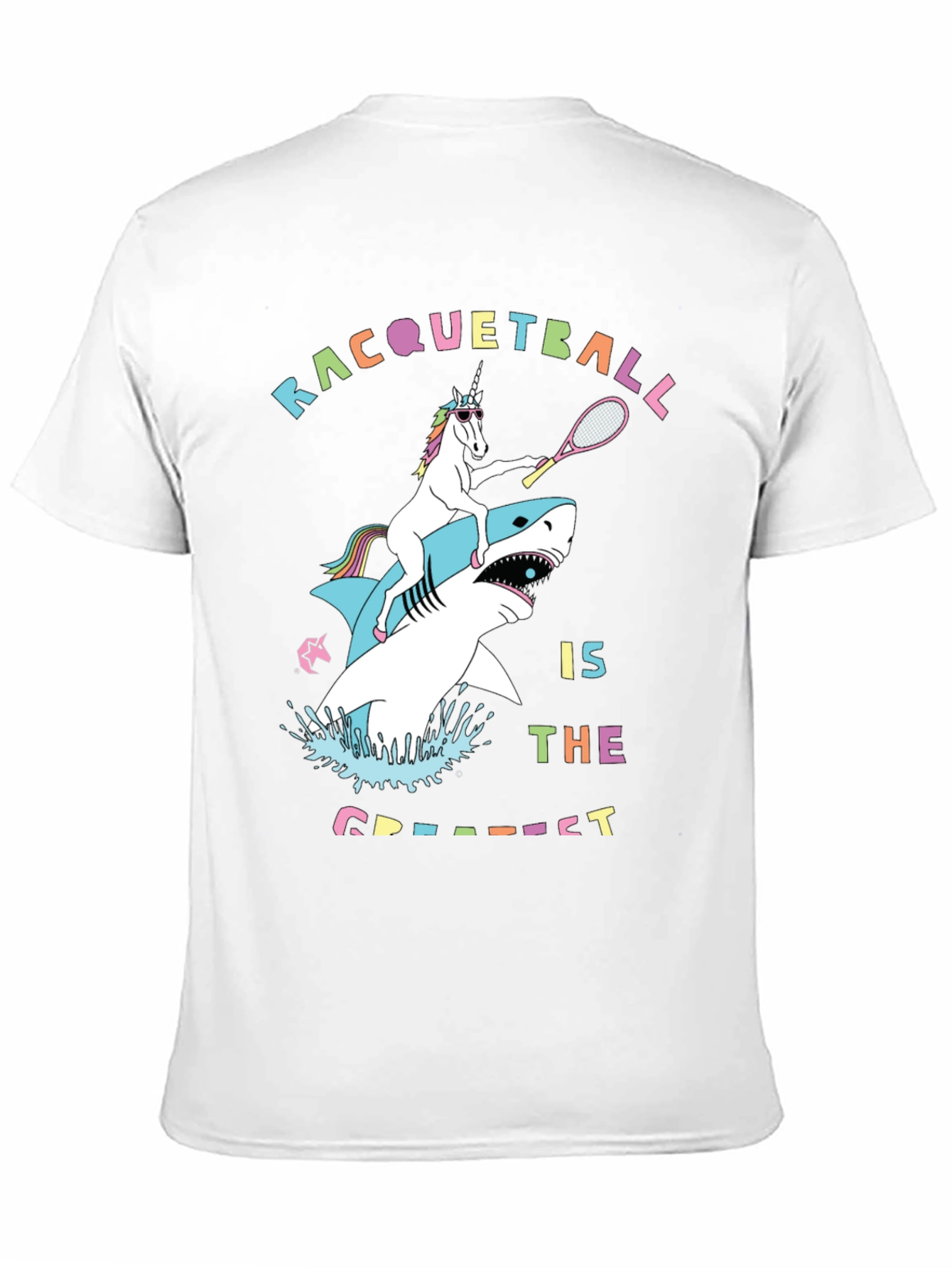 Racquetball Unicorn Shark Graphic Tee