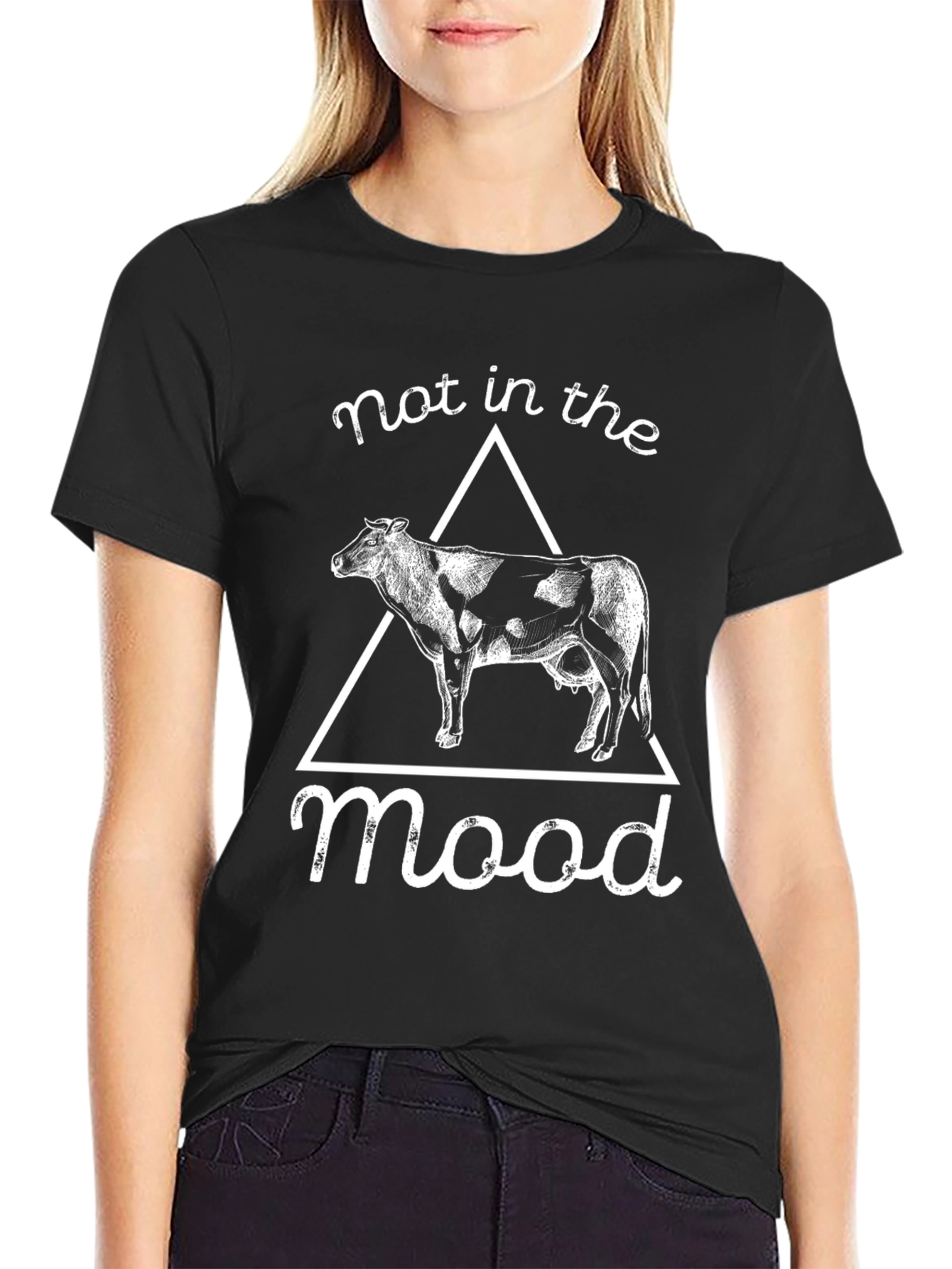 Not In The Mood Cow Graphic Tee