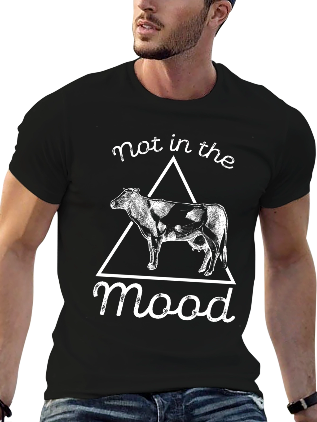 Not In The Mood Cow Graphic Tee
