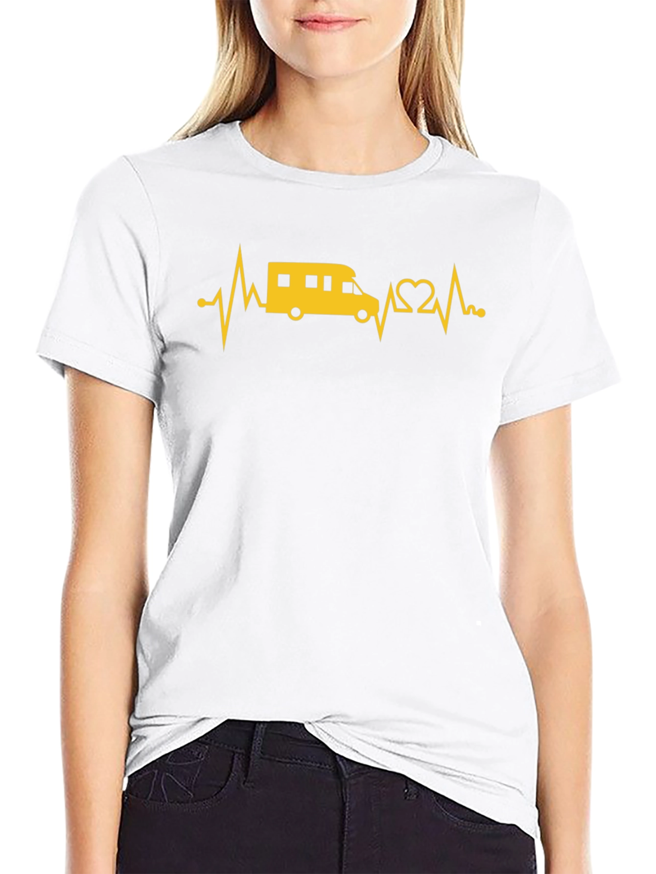 RV Heartbeat T-Shirt - Camping Lover Tee