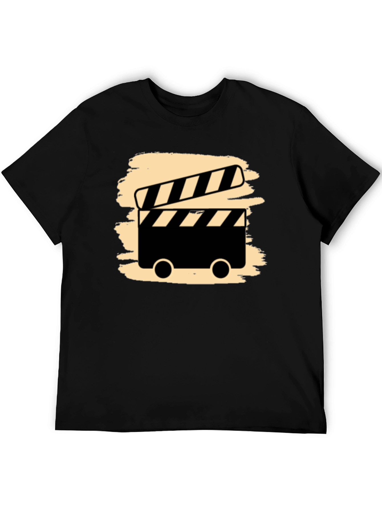Movie Clapperboard Graphic Tee - Black