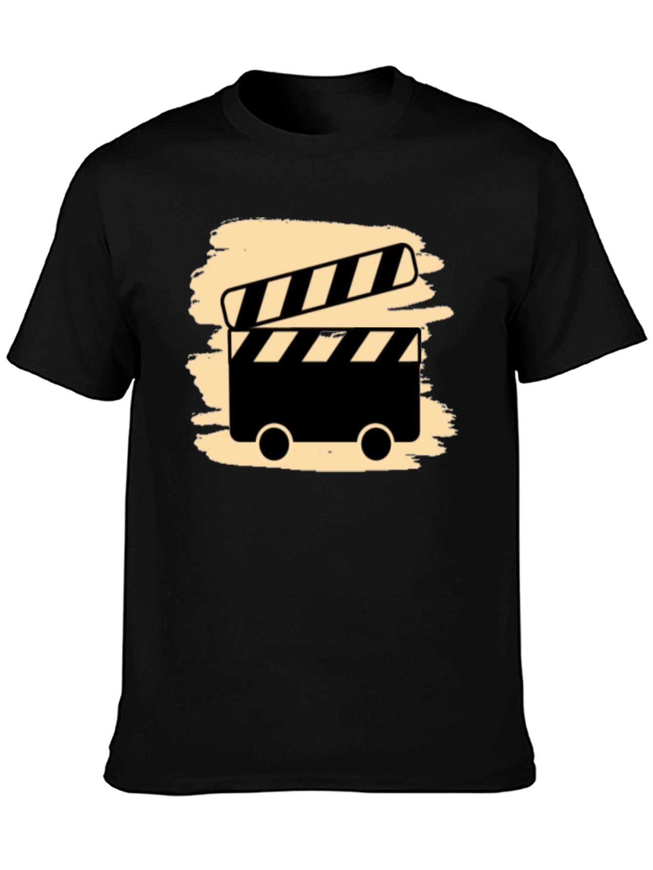 Movie Clapperboard Graphic Tee - Black
