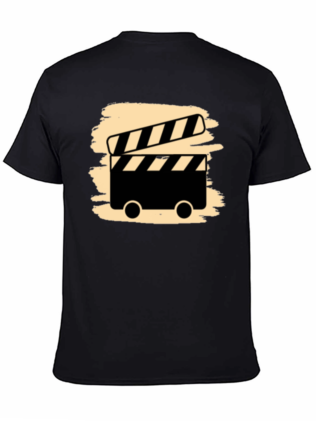 Movie Clapperboard Graphic Tee - Black