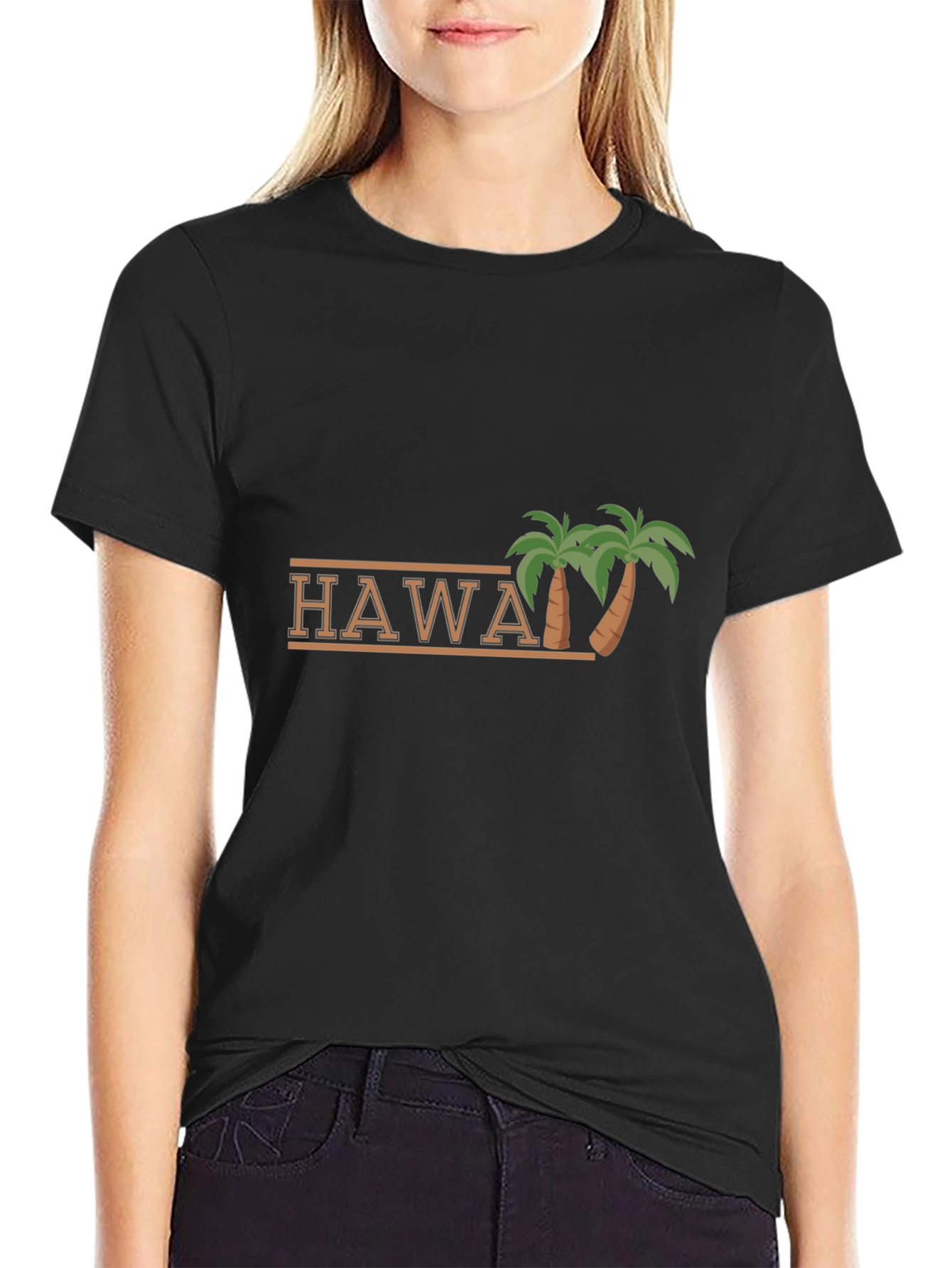 Hawaii Palm Tree Graphic T-Shirt