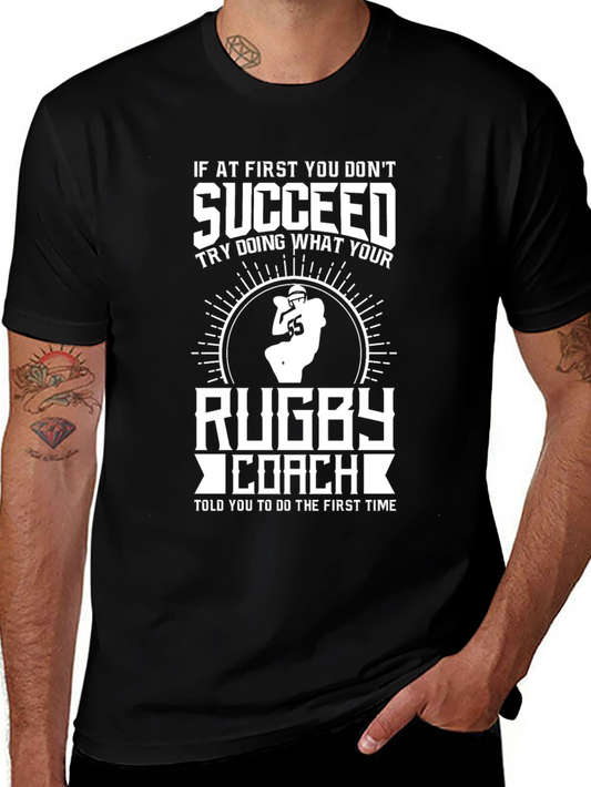 Rugby Coach T-Shirt - Funny Sports Tee