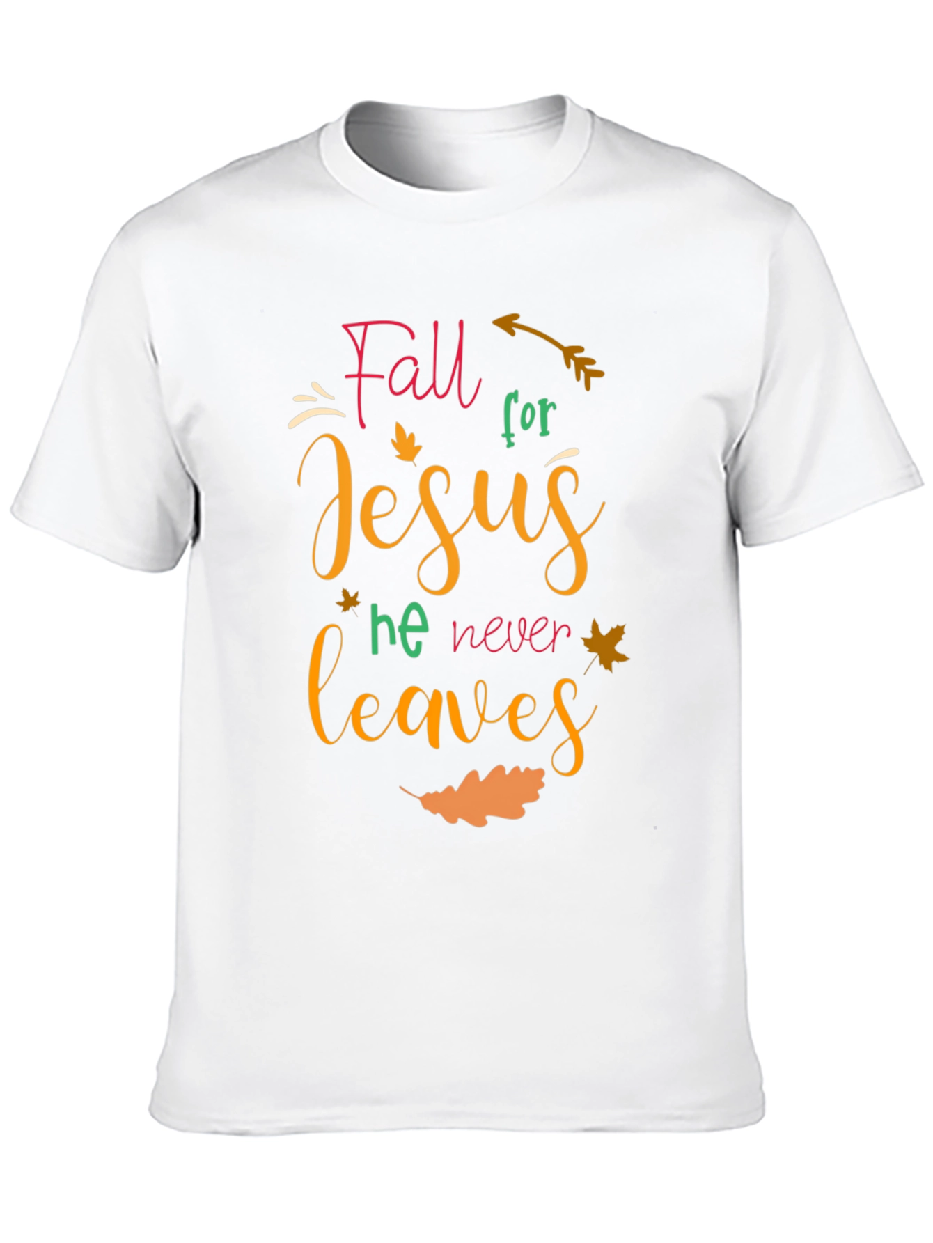 Fall for Jesus Black Christian T-Shirt
