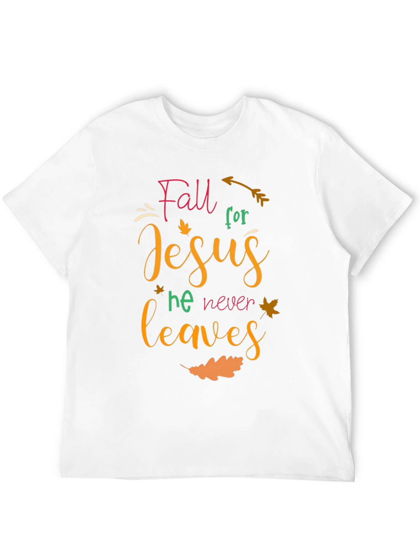 Fall for Jesus Black Christian T-Shirt
