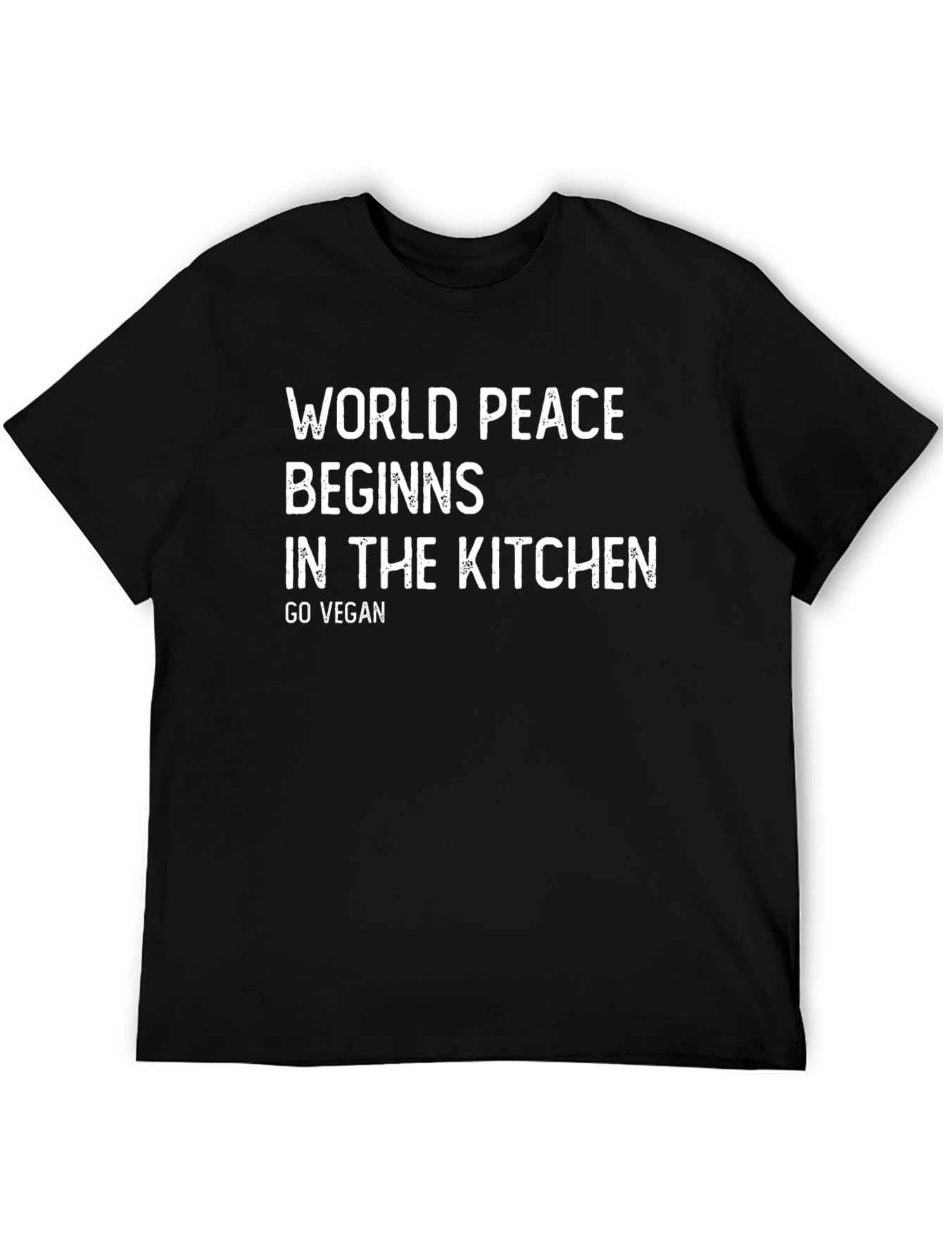 Vegan World Peace T-Shirt - Kitchen Begins