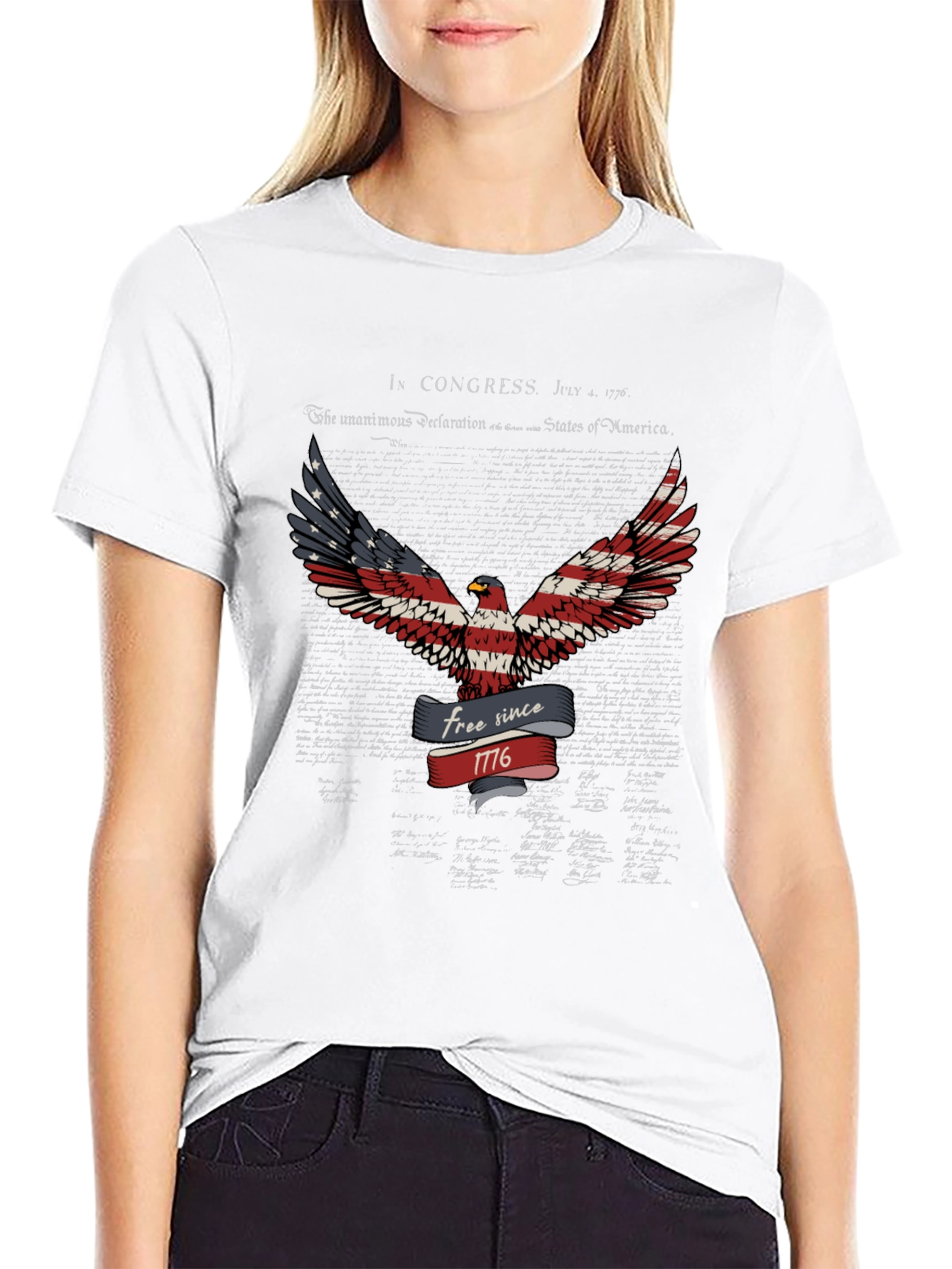 Patriotic Eagle T-Shirt - Free Since 1776