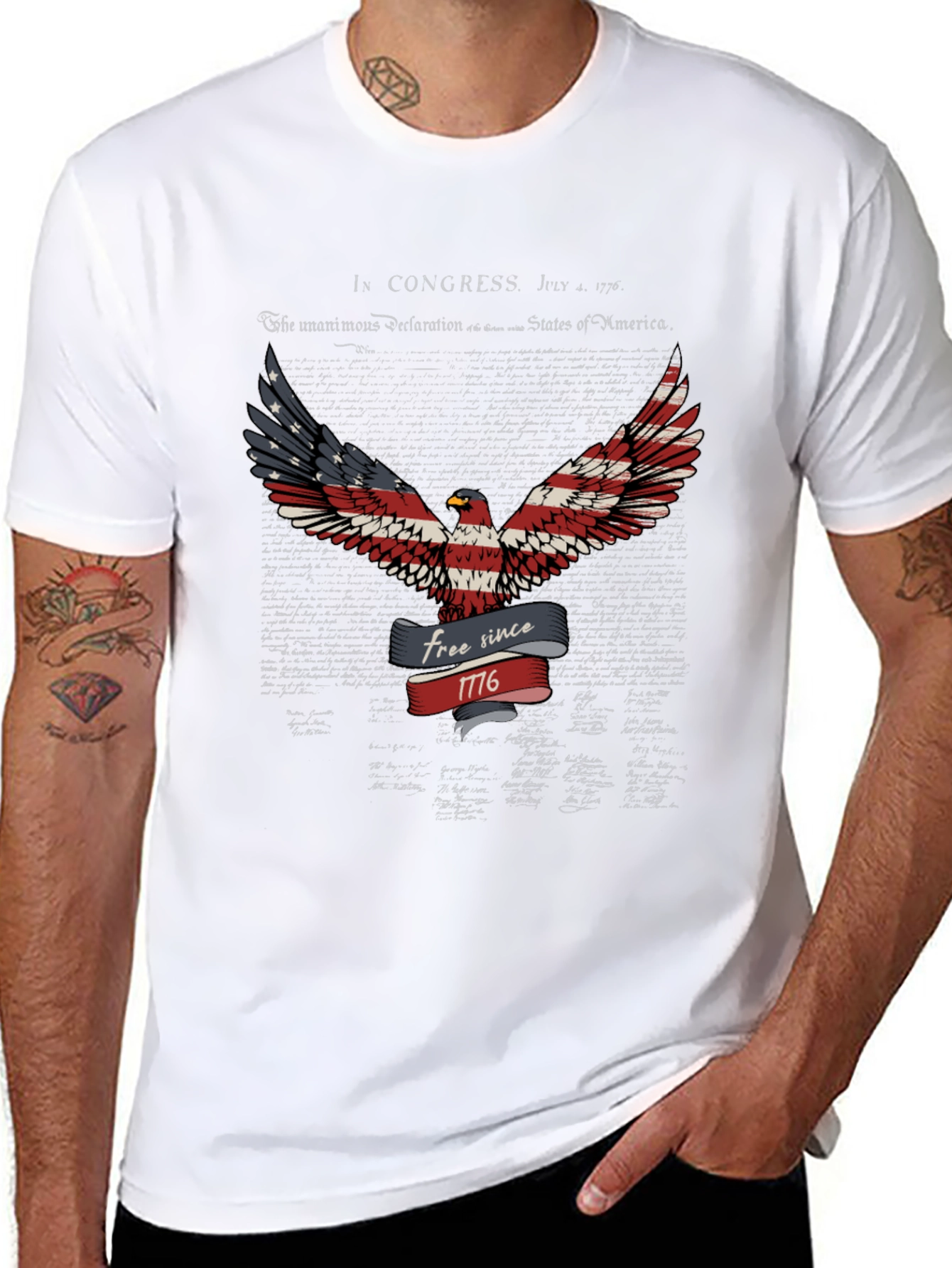 Patriotic Eagle T-Shirt - Free Since 1776