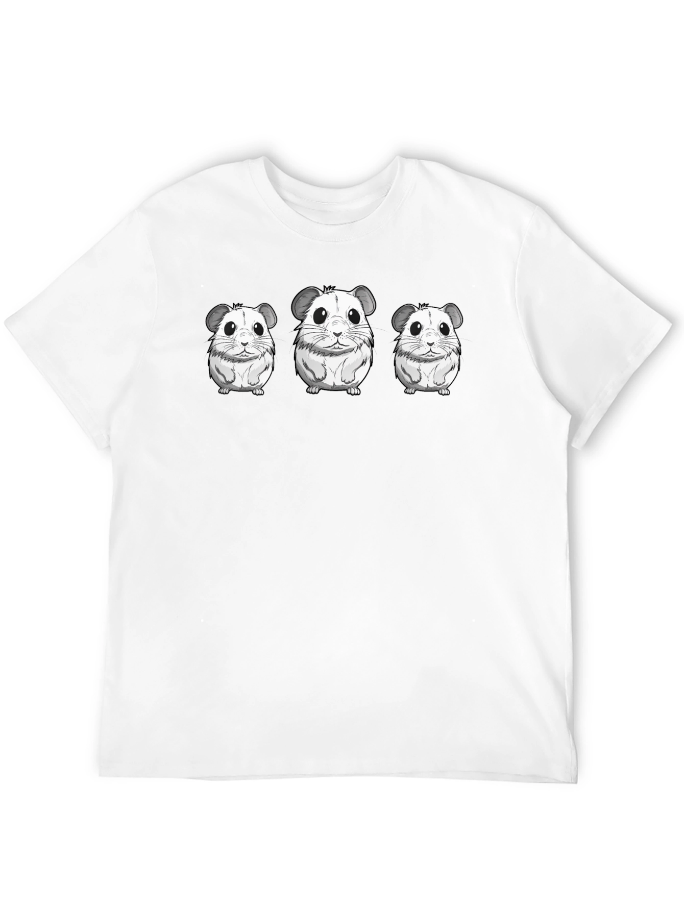 Cute Hamster T-Shirt - Black Graphic Tee