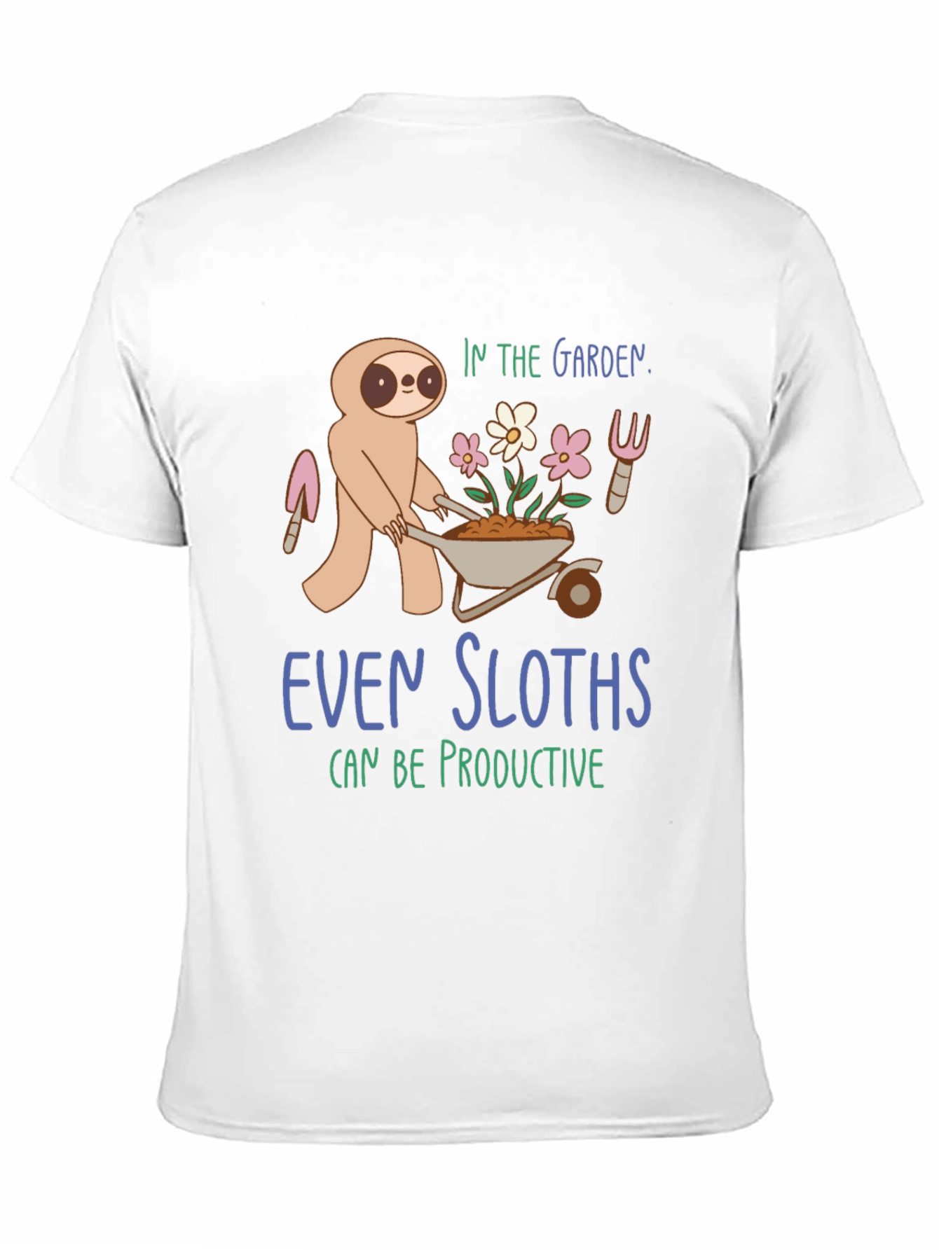 Sloth in the Garden Graphic T-Shirt