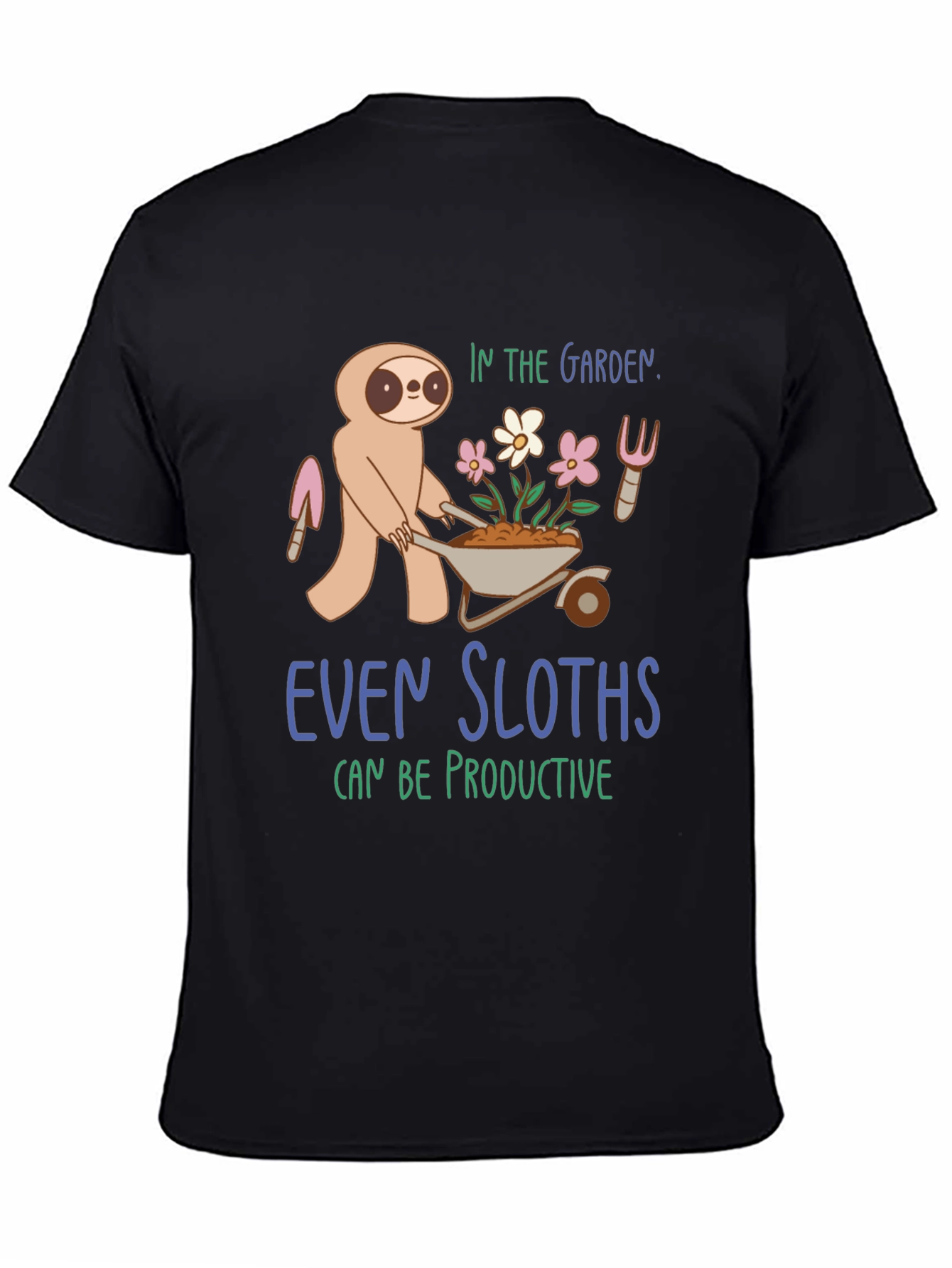 Sloth in the Garden Graphic T-Shirt