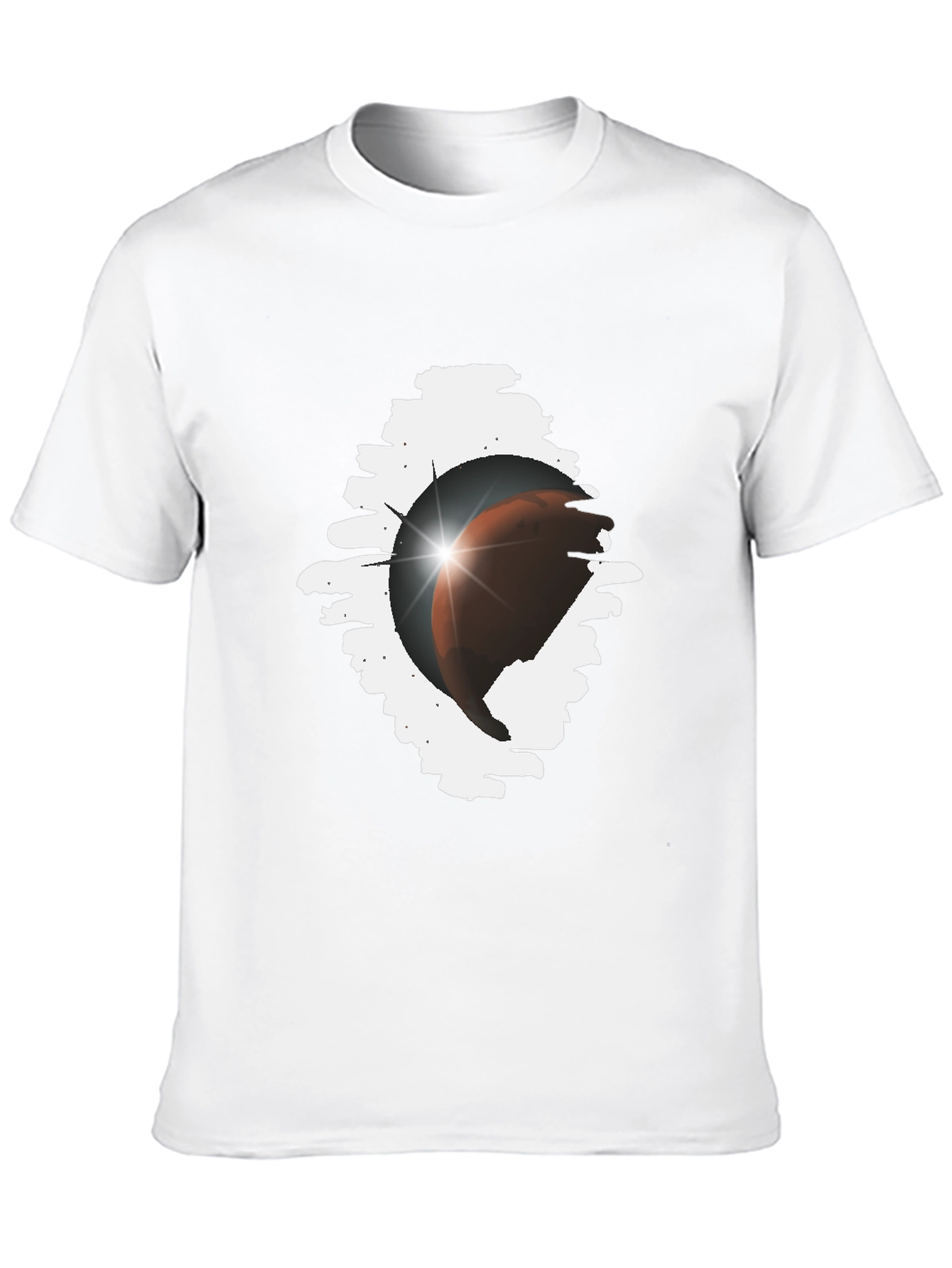 Eclipse Graphic Tee - Stylish Black Cotton Blend
