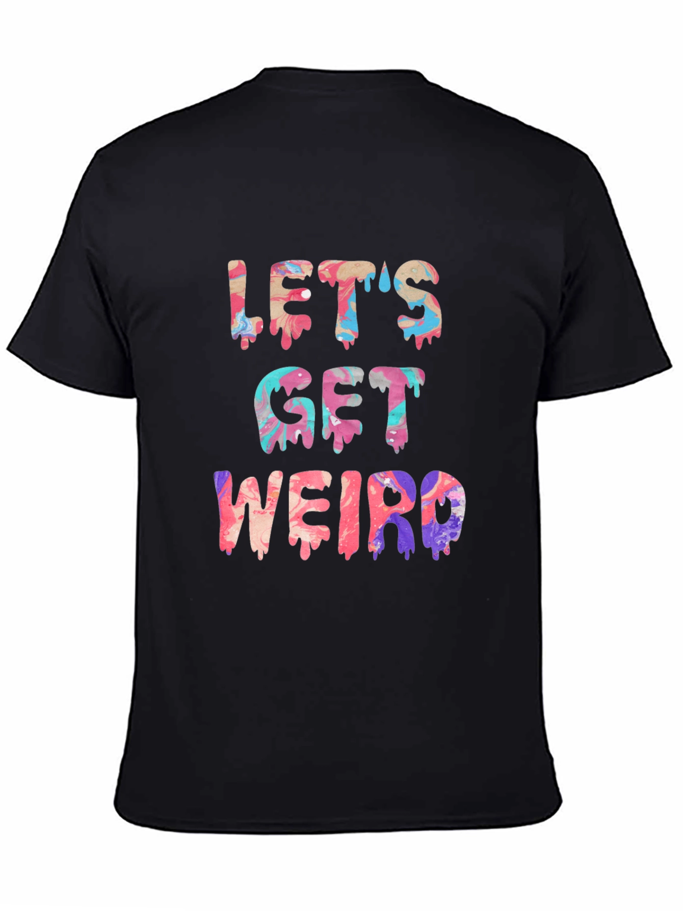 Lets Get Weird Graphic Tee - Mens Black T-Shirt