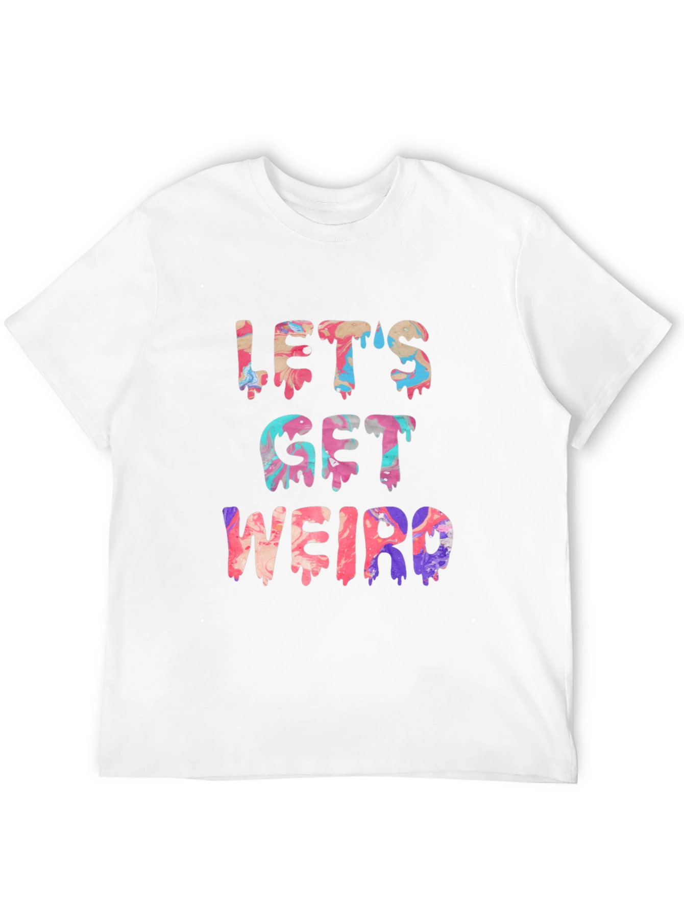 Lets Get Weird Graphic Tee - Mens Black T-Shirt