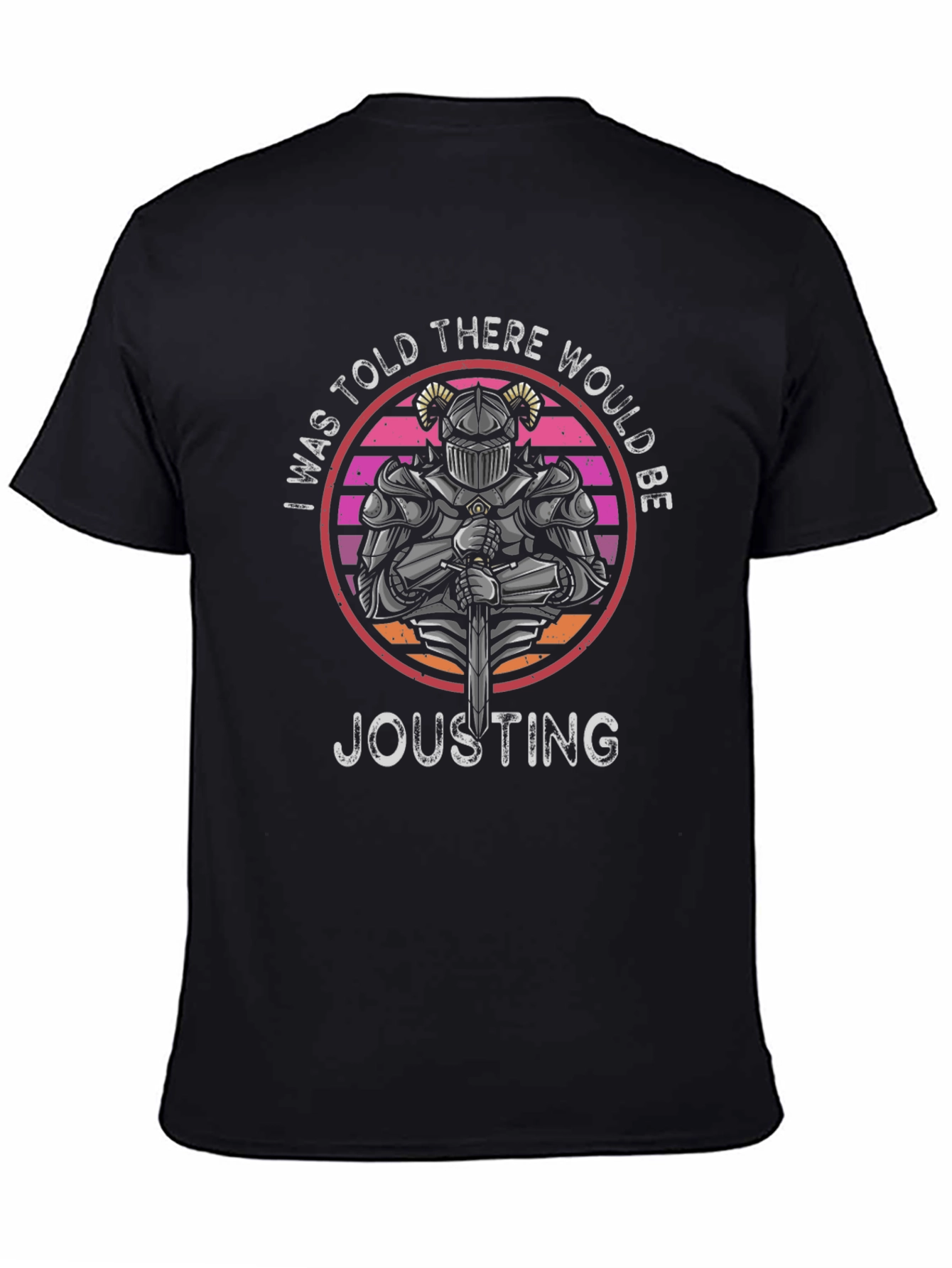 Knight Jousting T-Shirt Retro Design