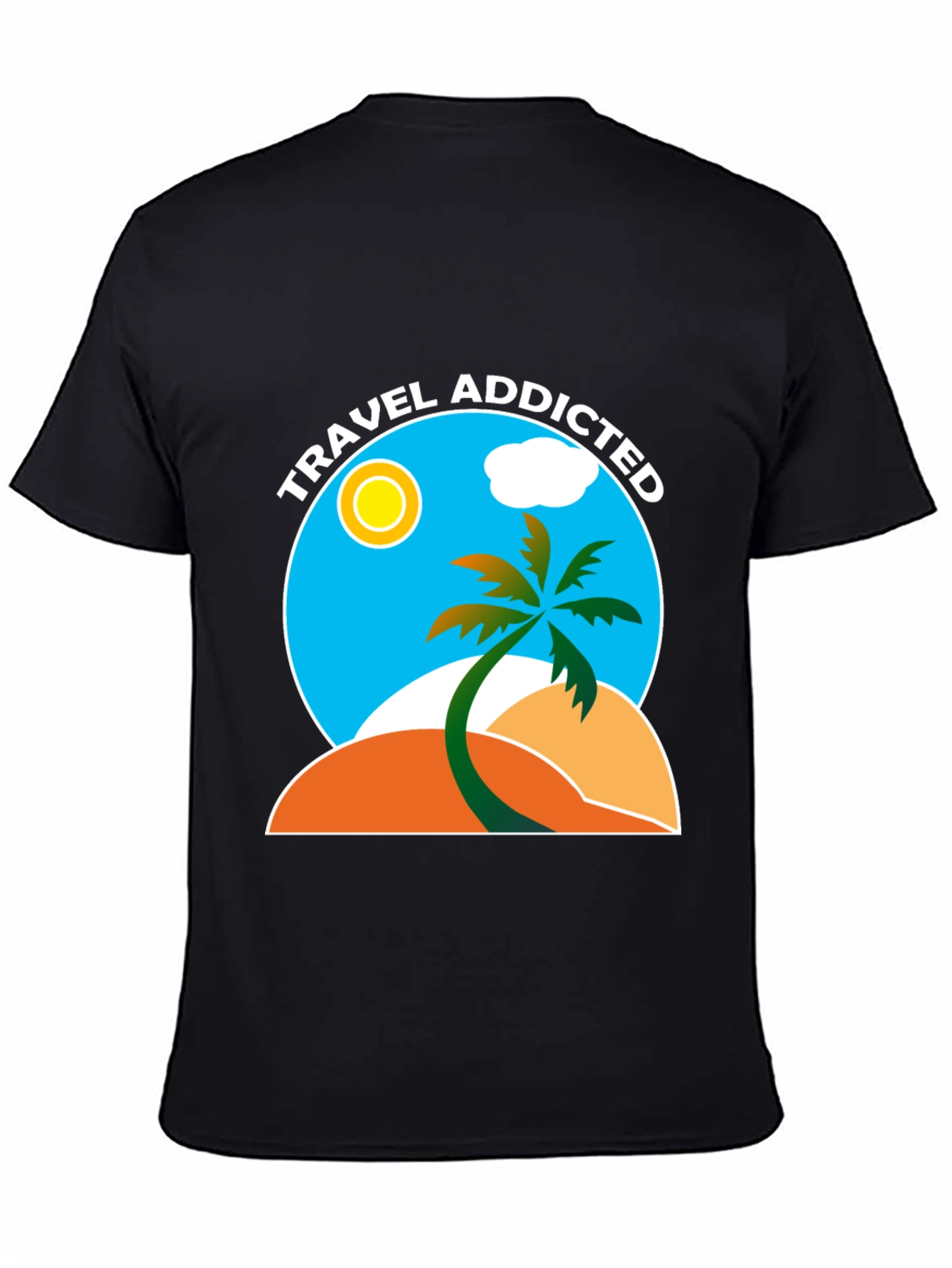Travel Addicted Graphic T-Shirt