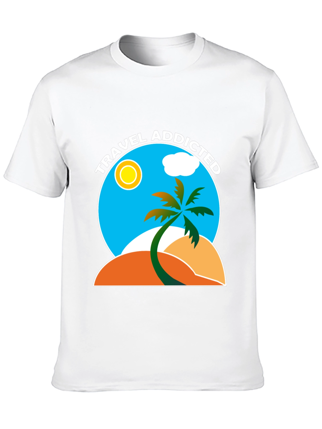 Travel Addicted Graphic T-Shirt