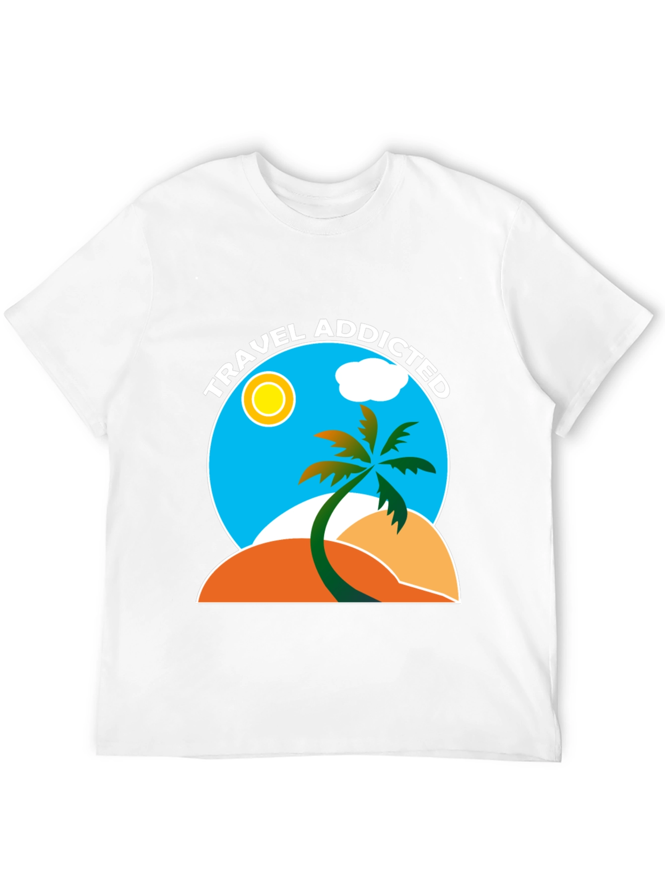 Travel Addicted Graphic T-Shirt