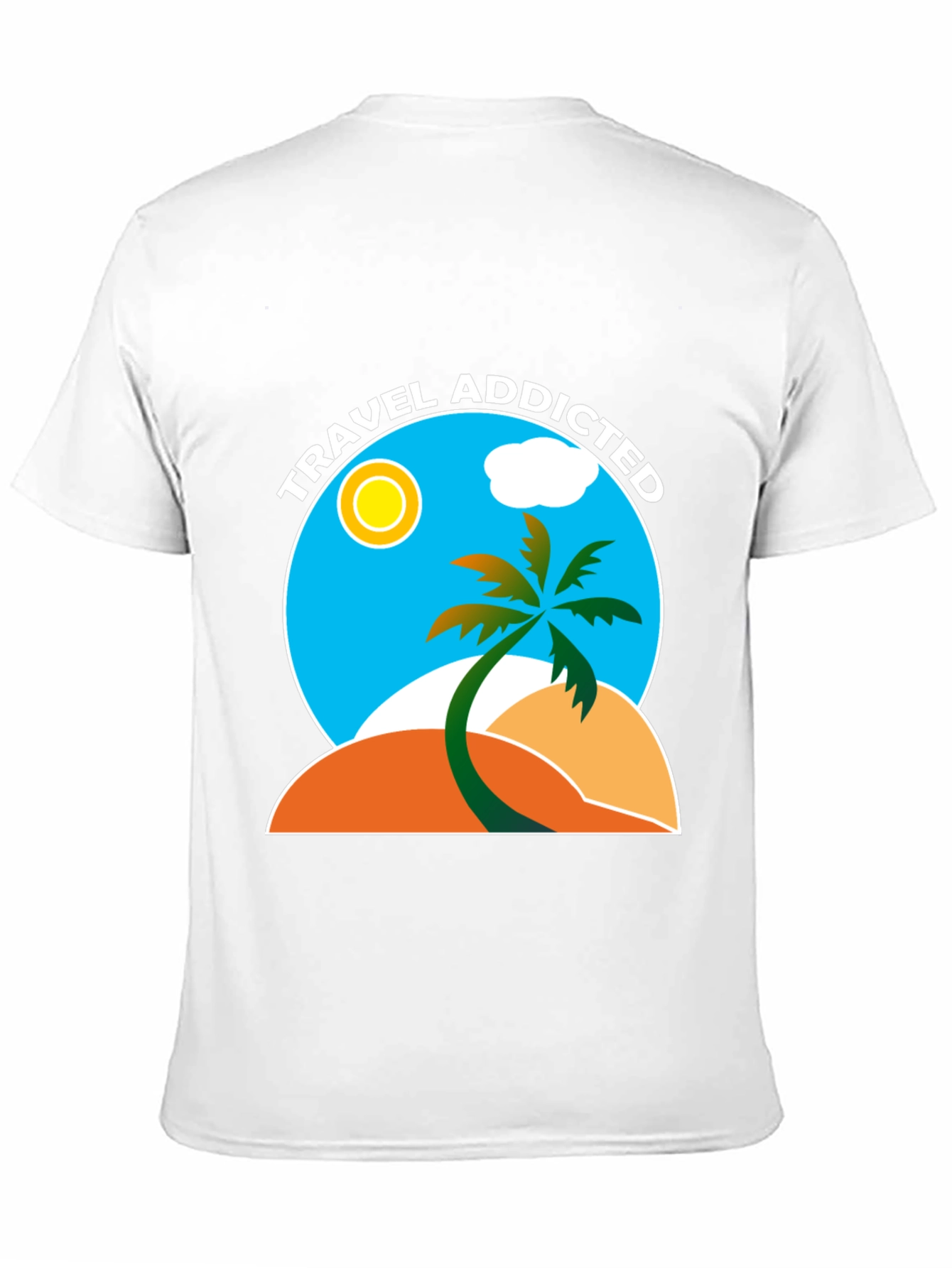 Travel Addicted Graphic T-Shirt