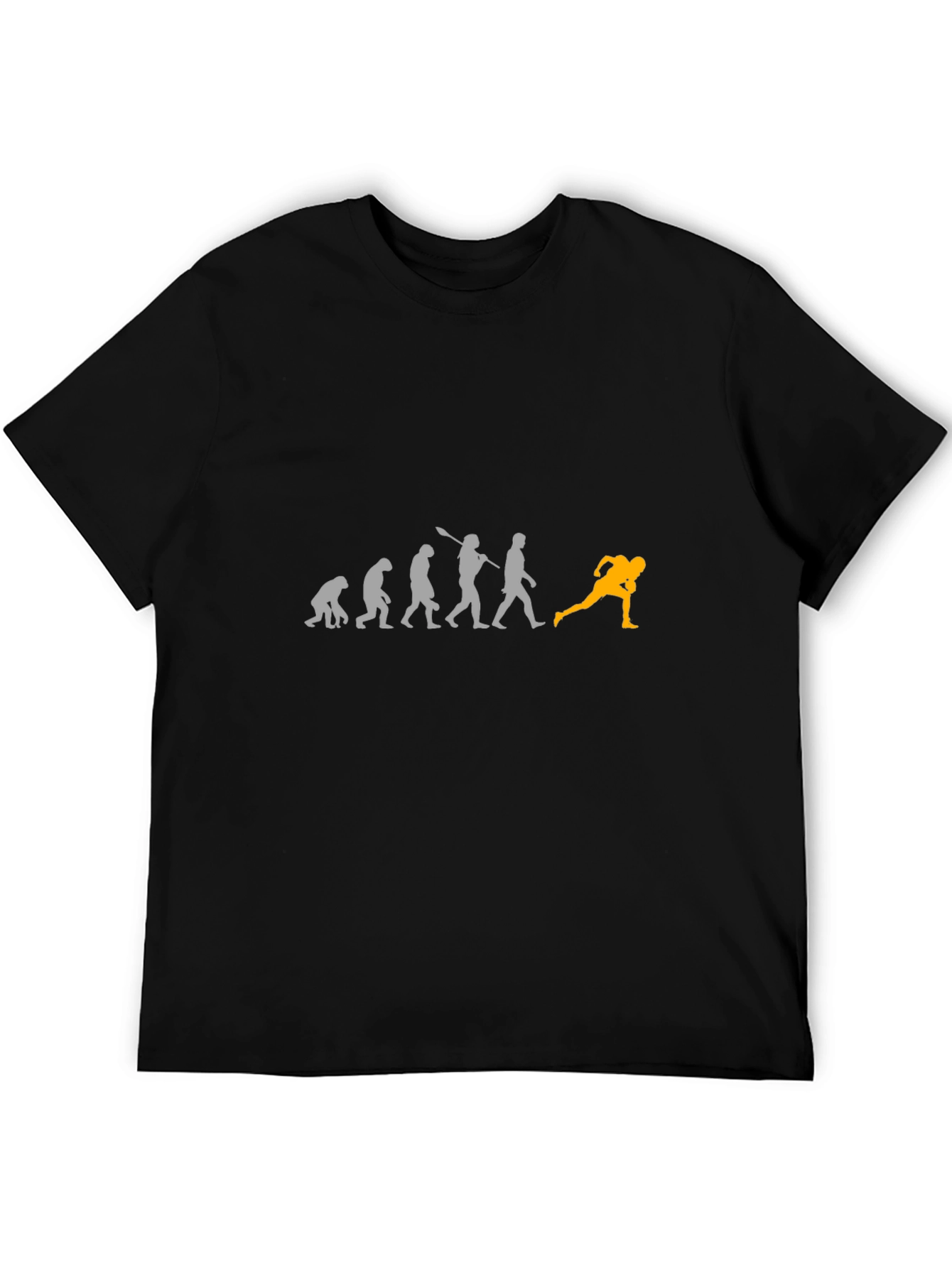 Evolution of Football Black T-Shirt