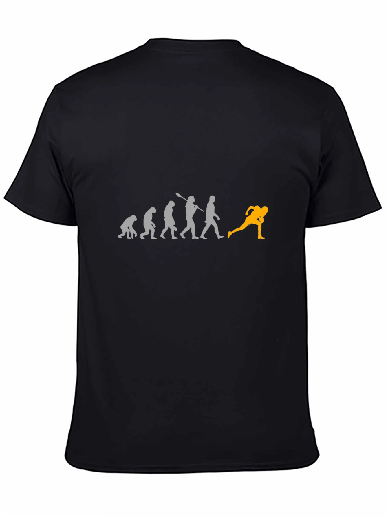 Evolution of Football Black T-Shirt
