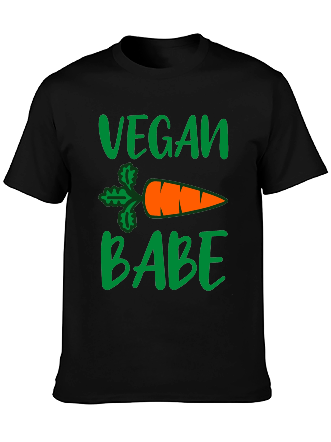 Vegan Babe Carrot Graphic T-Shirt