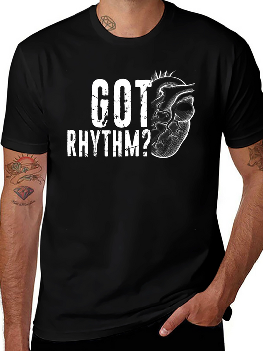 Got Rhythm? Graphic T-Shirt - Mens Black Tee