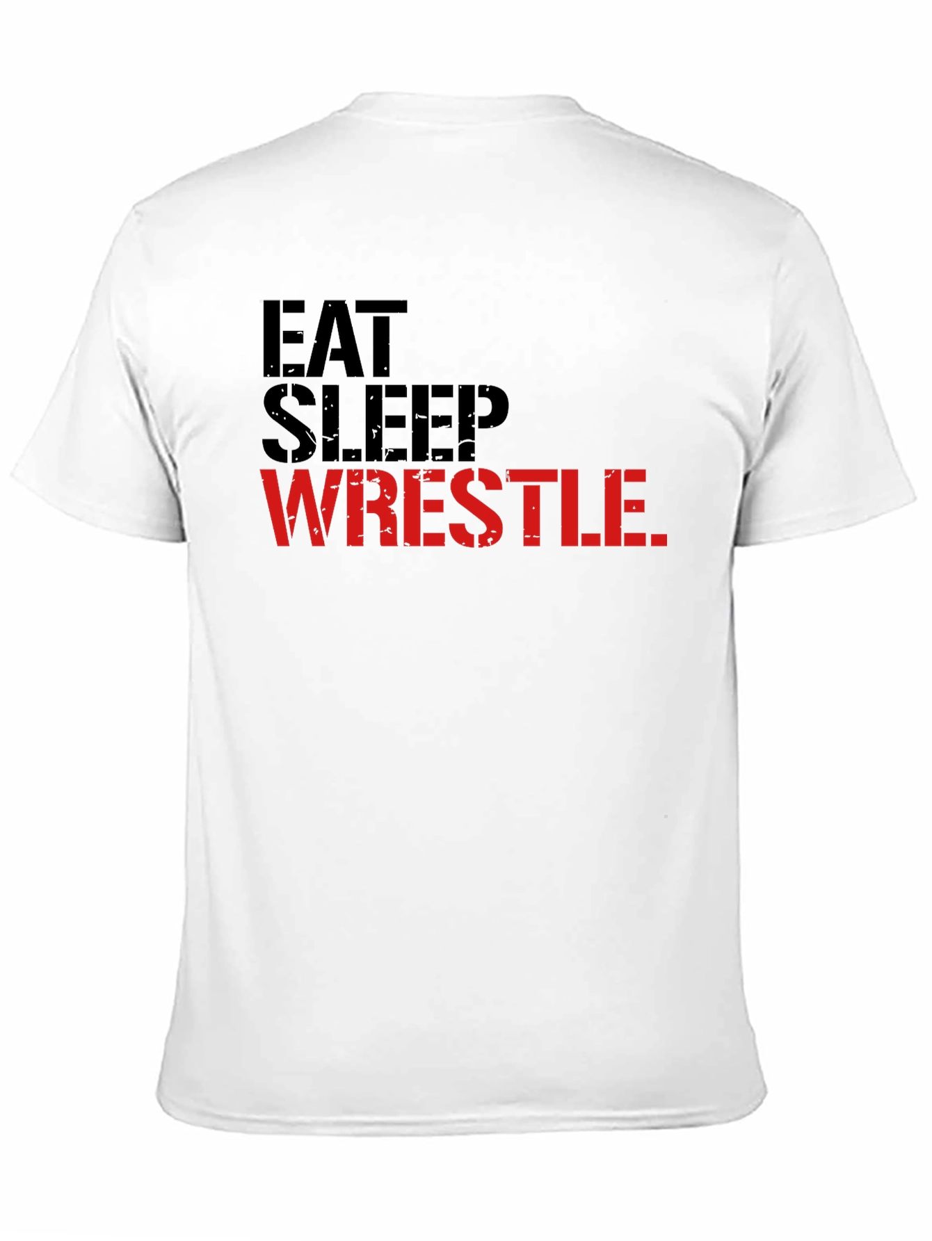 Eat Sleep Wrestle Black Graphic Tee