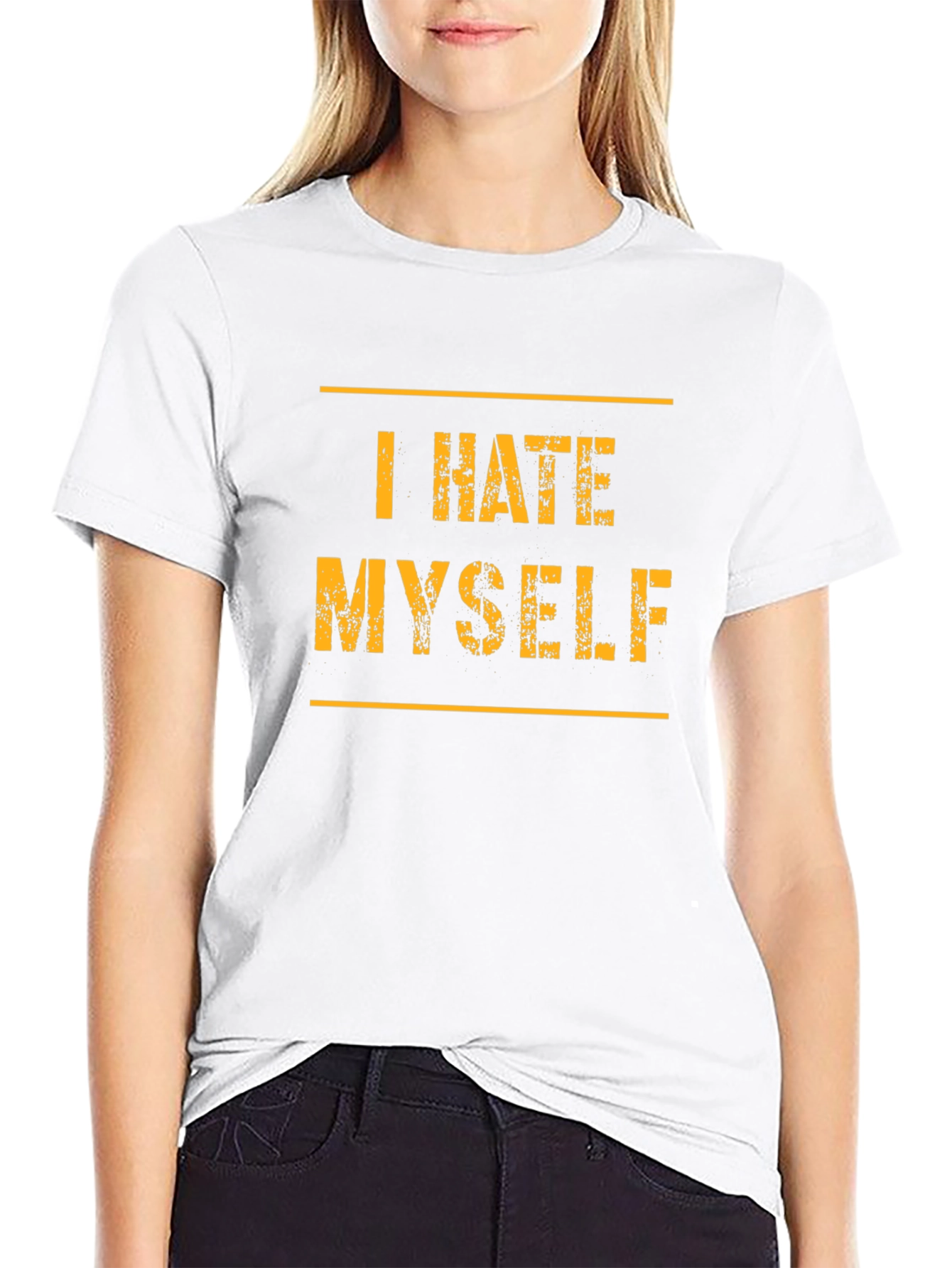 I Hate Myself T-Shirt - Black Graphic Tee