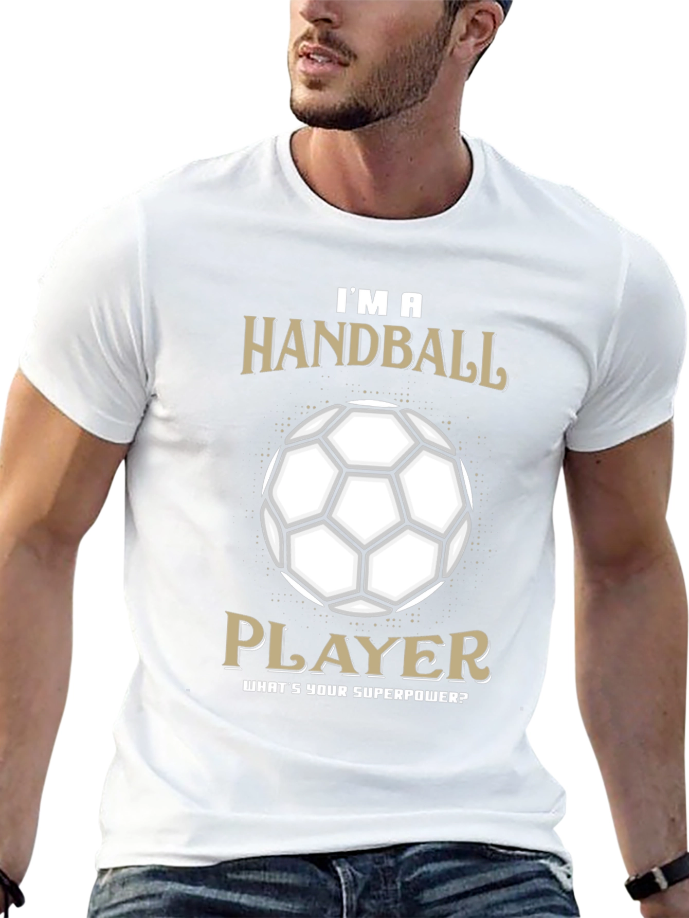 Handball Player T-Shirt - Superpower Graphic Tee