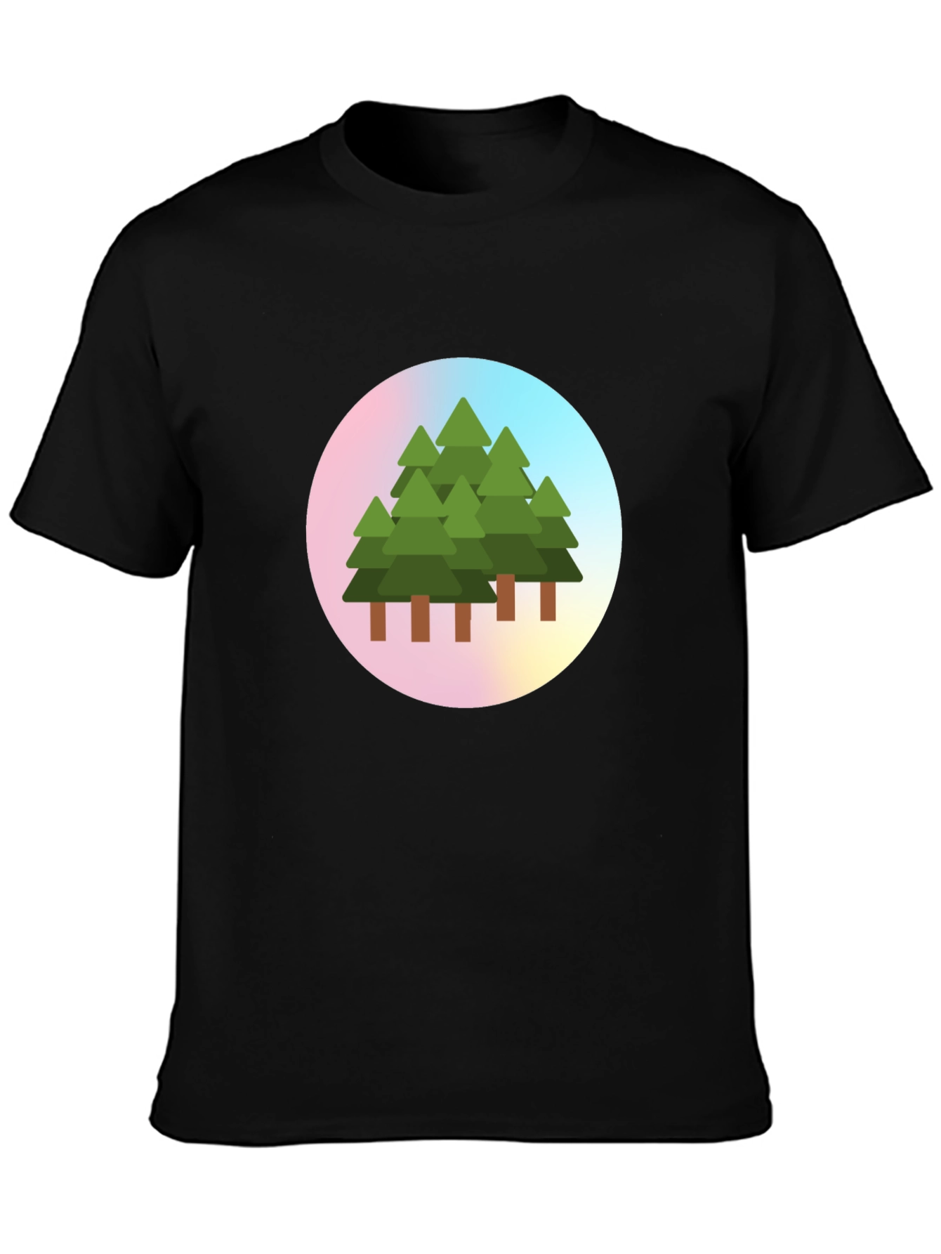 Nature Trees Graphic Print T-Shirt