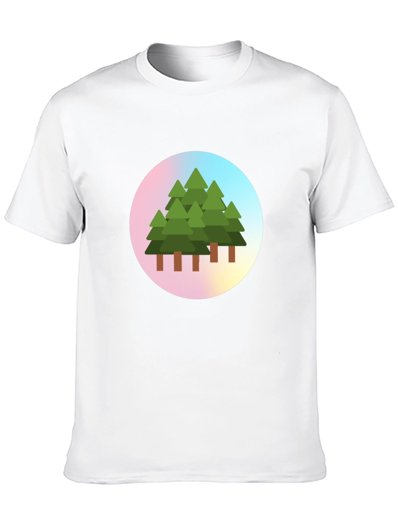 Nature Trees Graphic Print T-Shirt