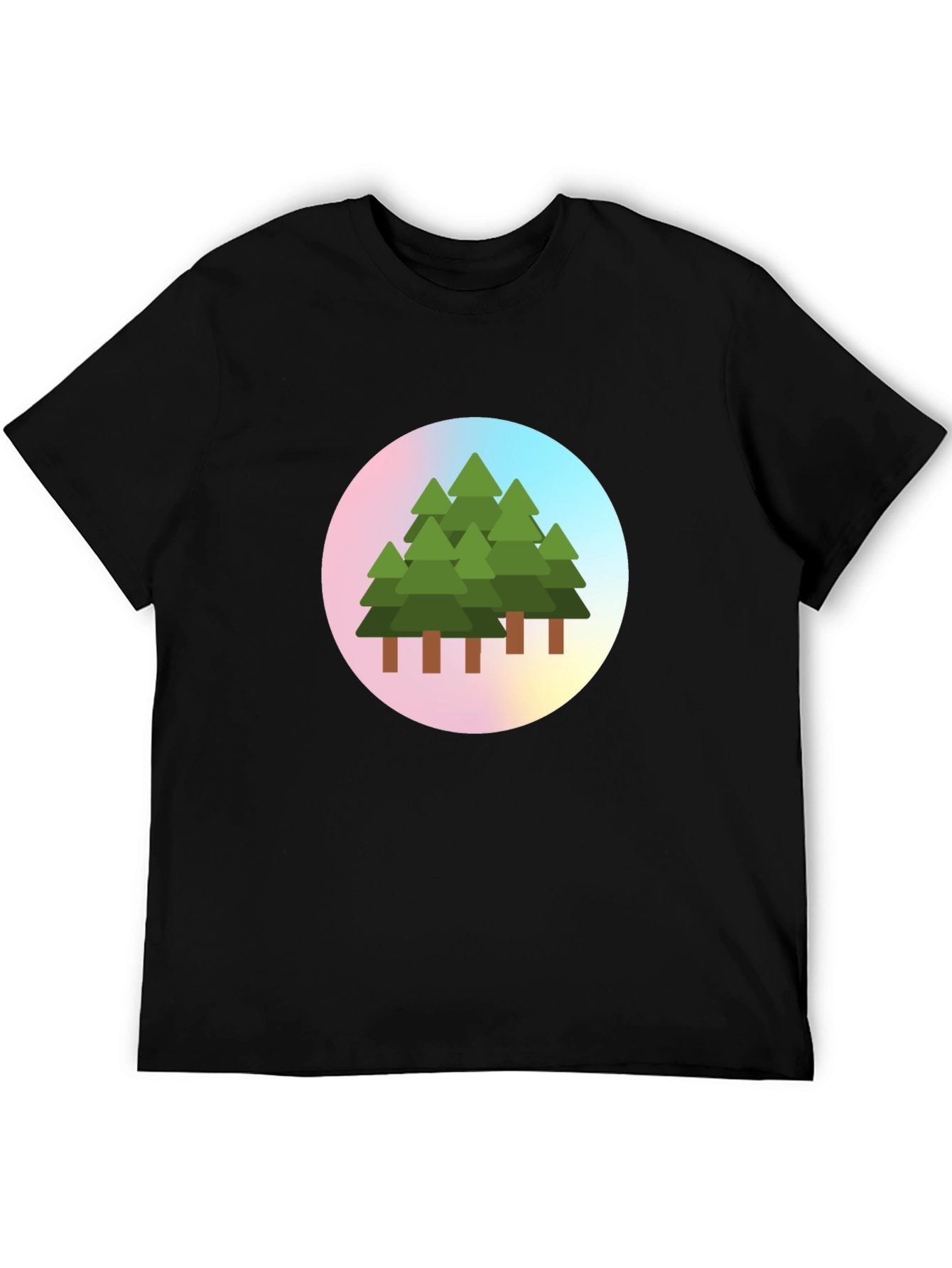 Nature Trees Graphic Print T-Shirt
