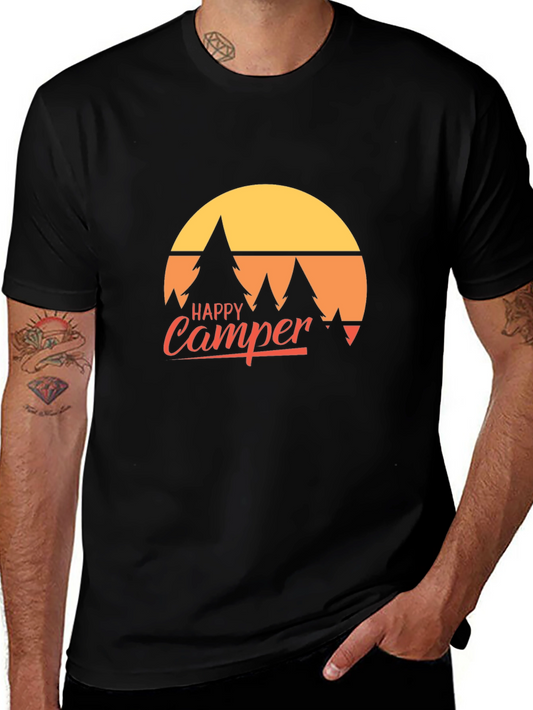 Happy Camper Graphic Tee - Adventure Awaits!