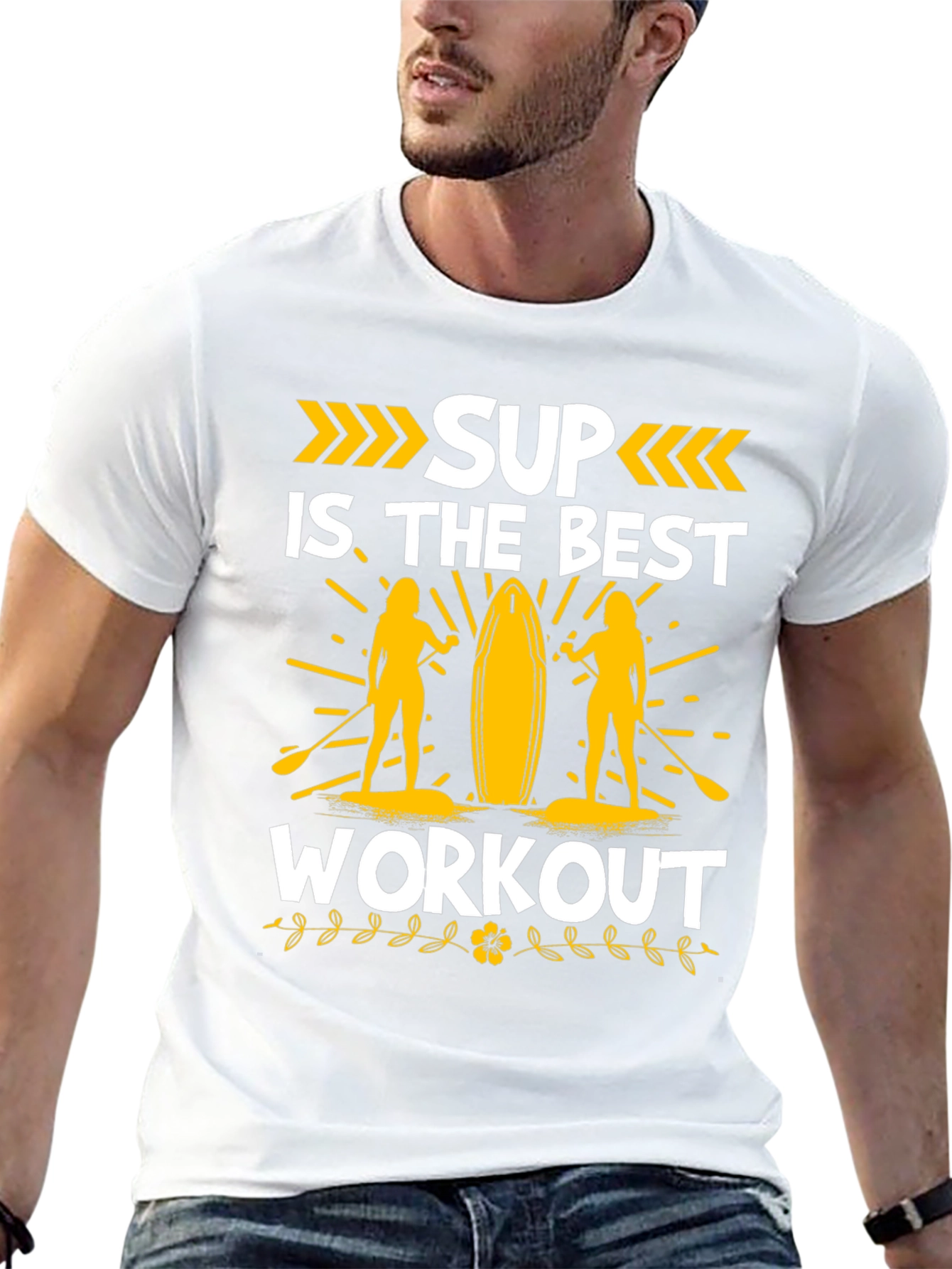 SUP Workout T-Shirt: Stand-Up Paddle Boarding