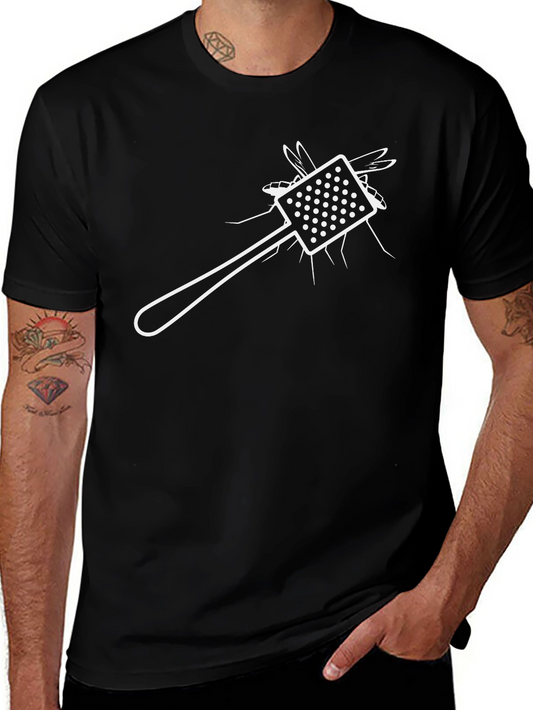 Funny Fly Swatter Graphic Tee - Novelty T-Shirt