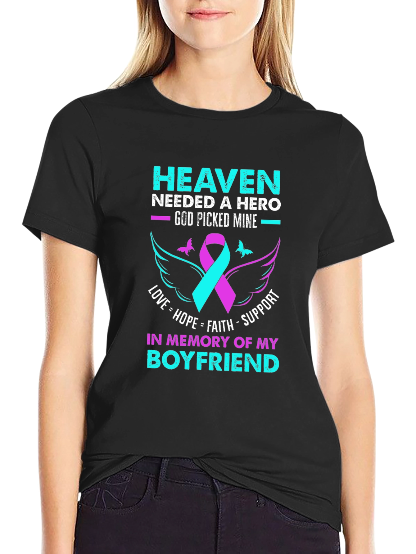 Heaven Needed a Hero Memorial T-Shirt