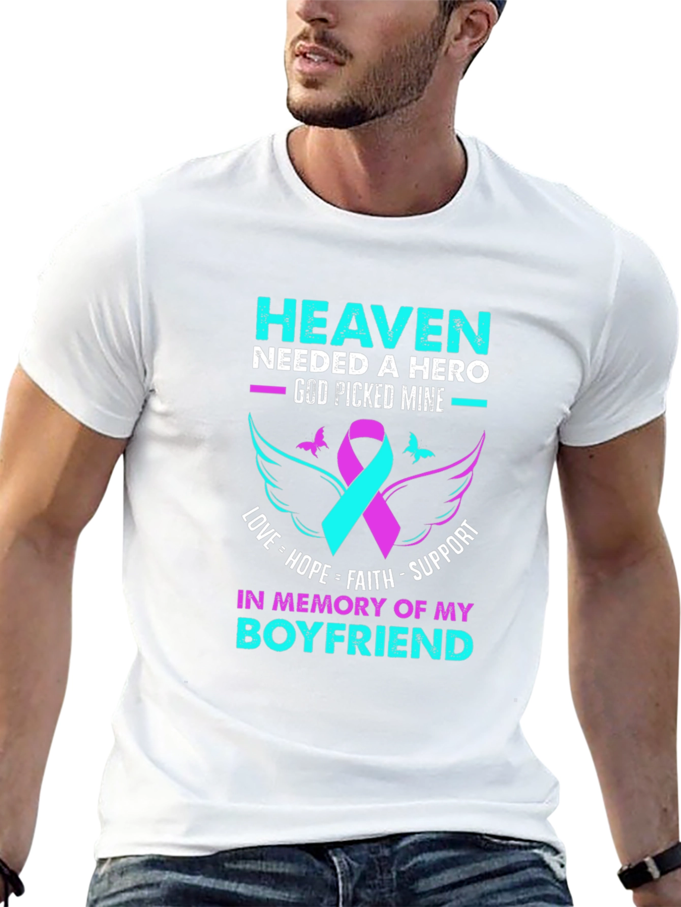 Heaven Needed a Hero Memorial T-Shirt
