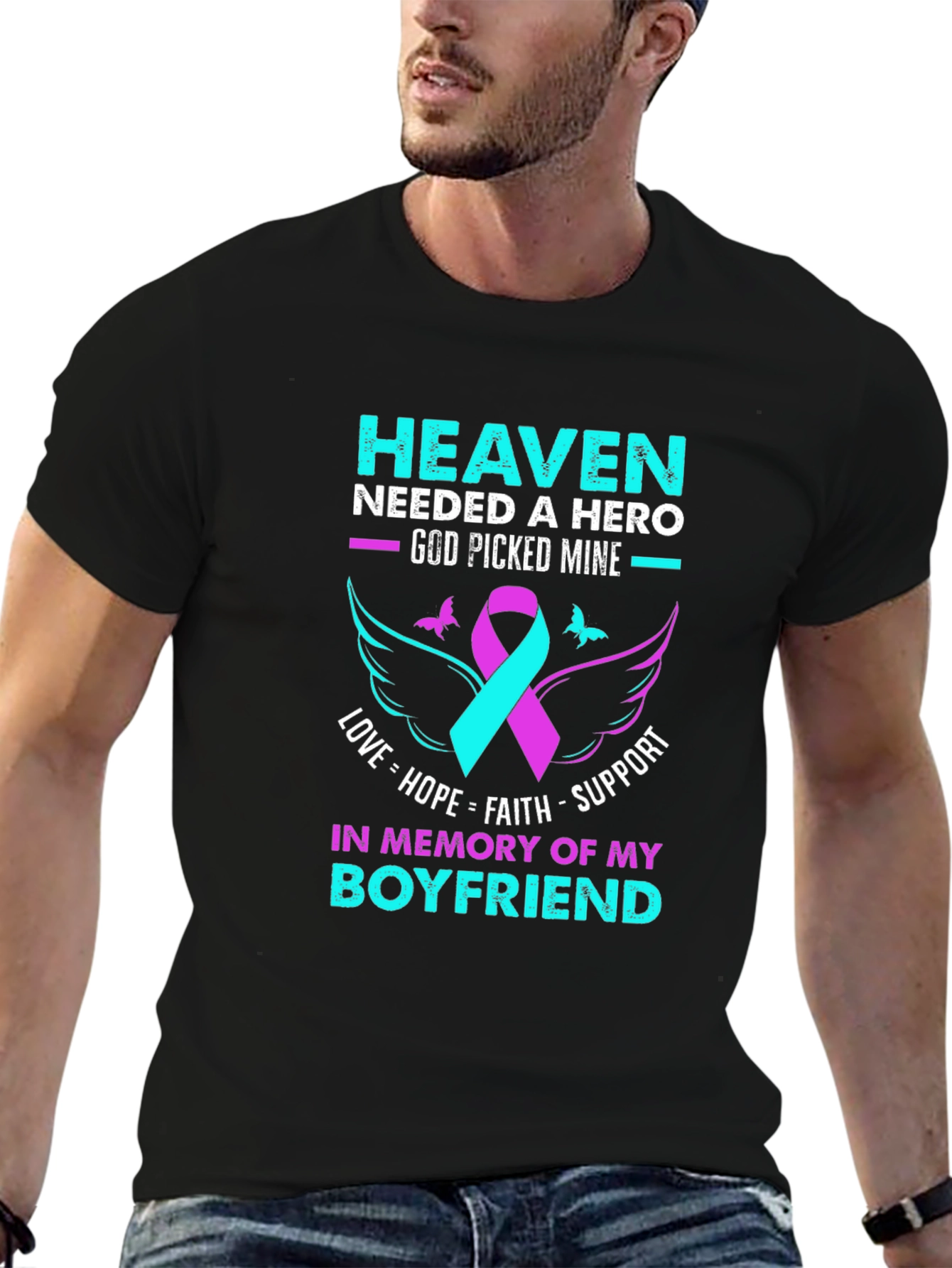 Heaven Needed a Hero Memorial T-Shirt