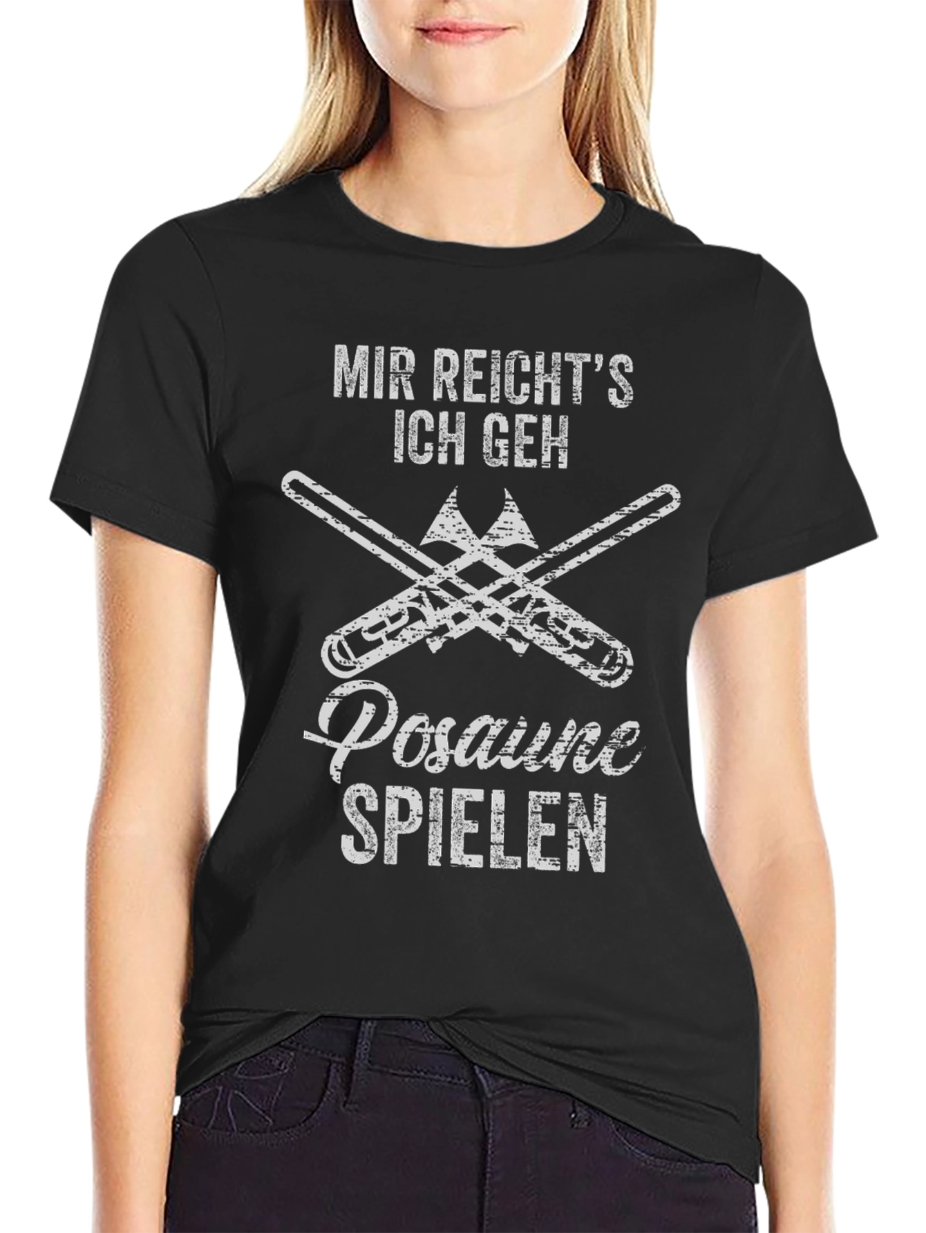 Mir Reichts Posaune Spielen Black T-Shirt