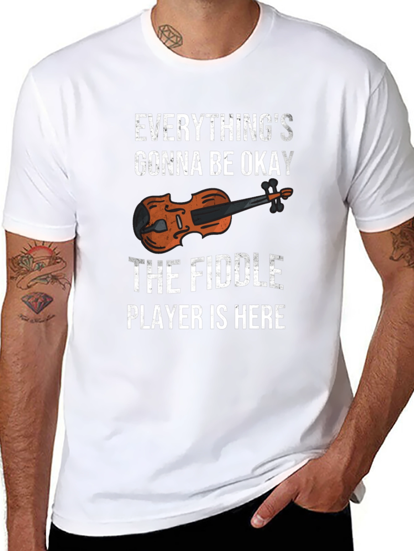 Fiddle Player T-Shirt - Everythings Gonna Be Okay